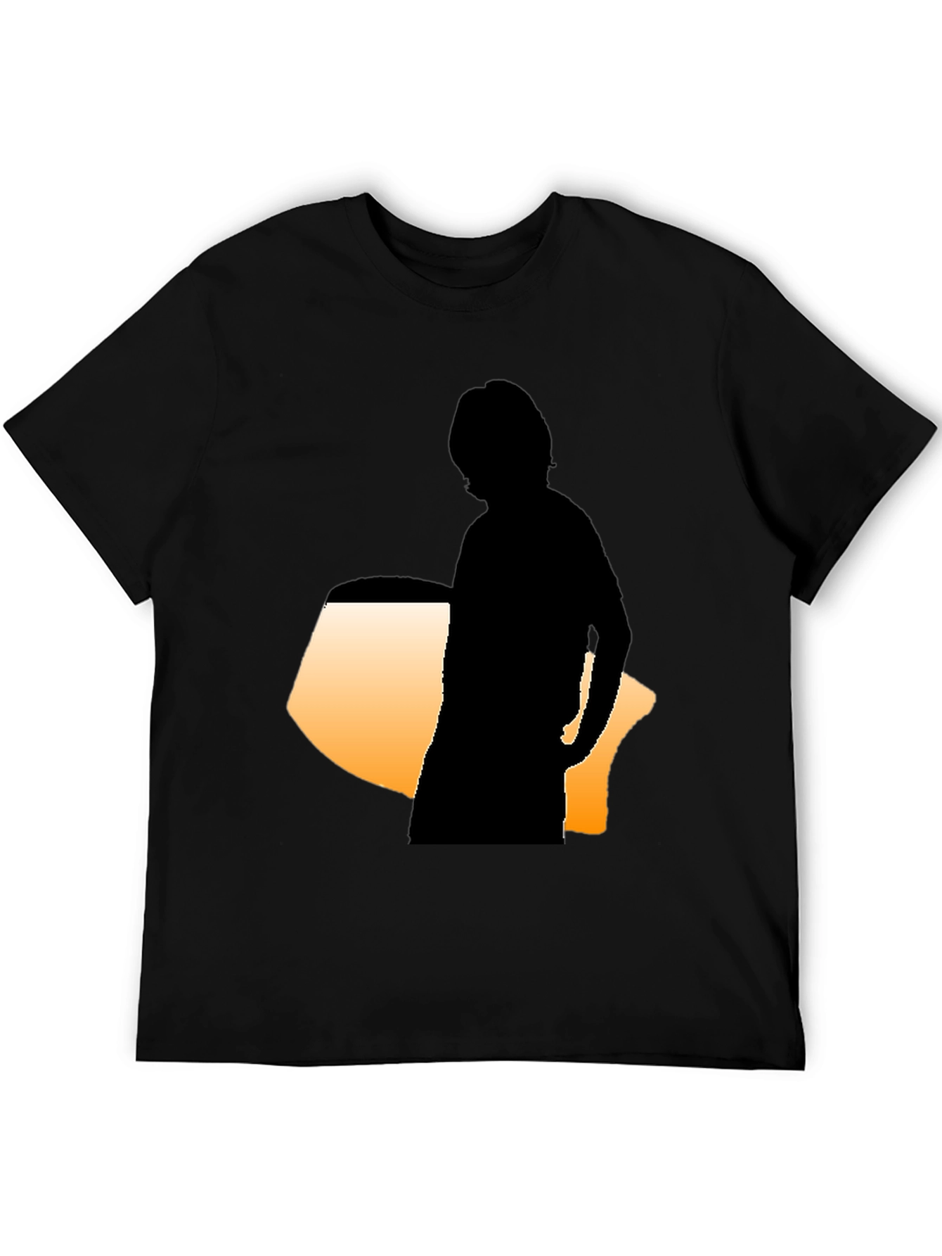 Silhouette Graphic Tee - Modern Black Shirt