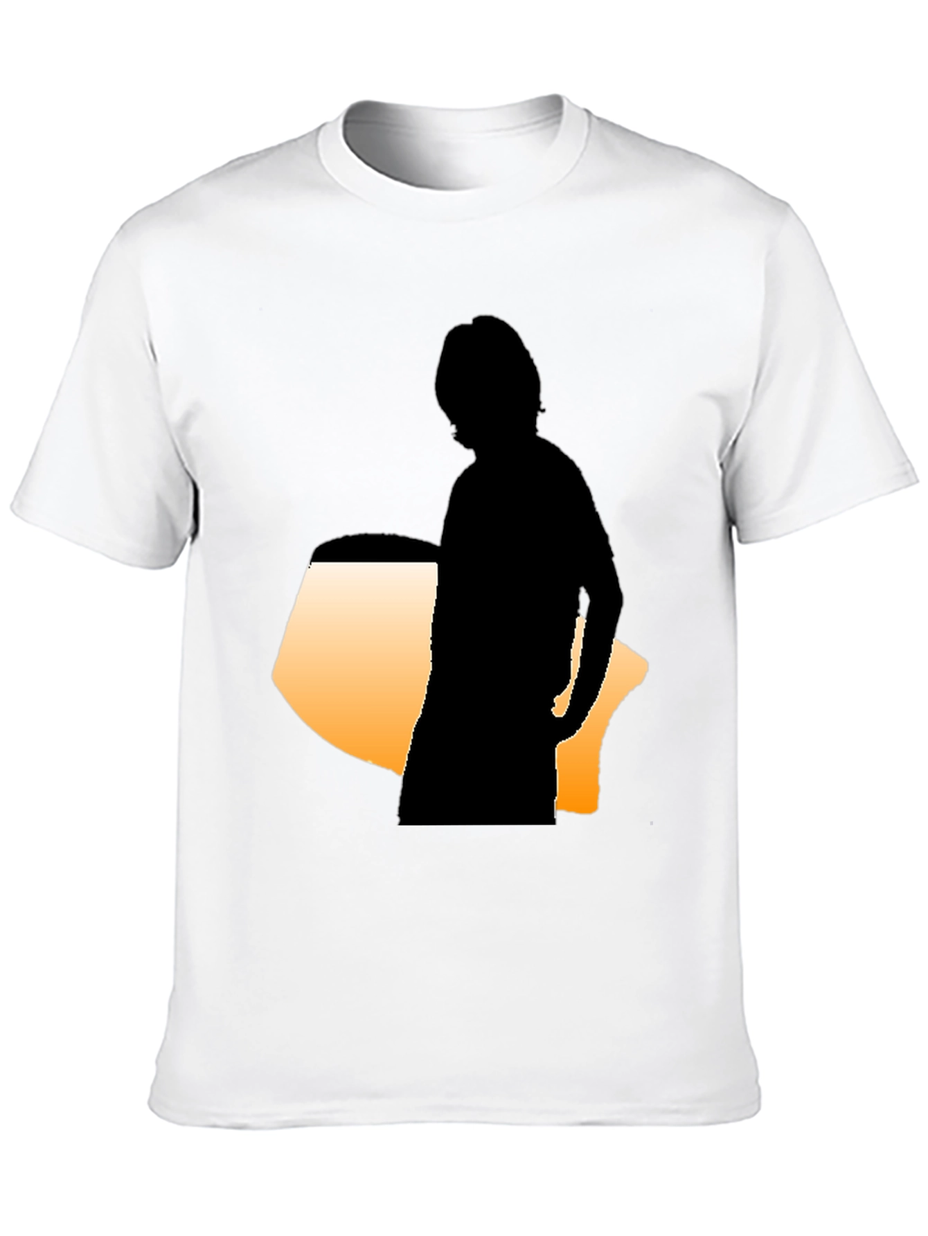 Silhouette Graphic Tee - Modern Black Shirt