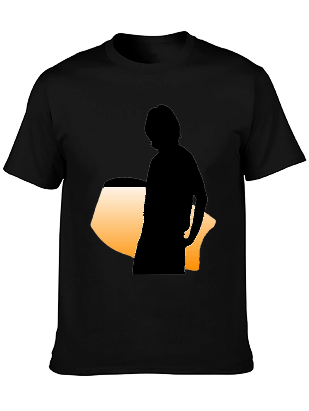 Silhouette Graphic Tee - Modern Black Shirt