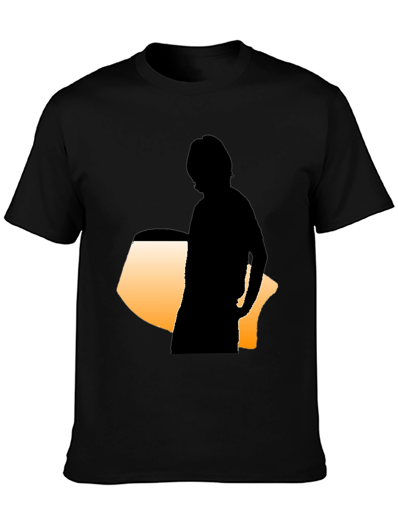 Silhouette Graphic Tee - Modern Black Shirt