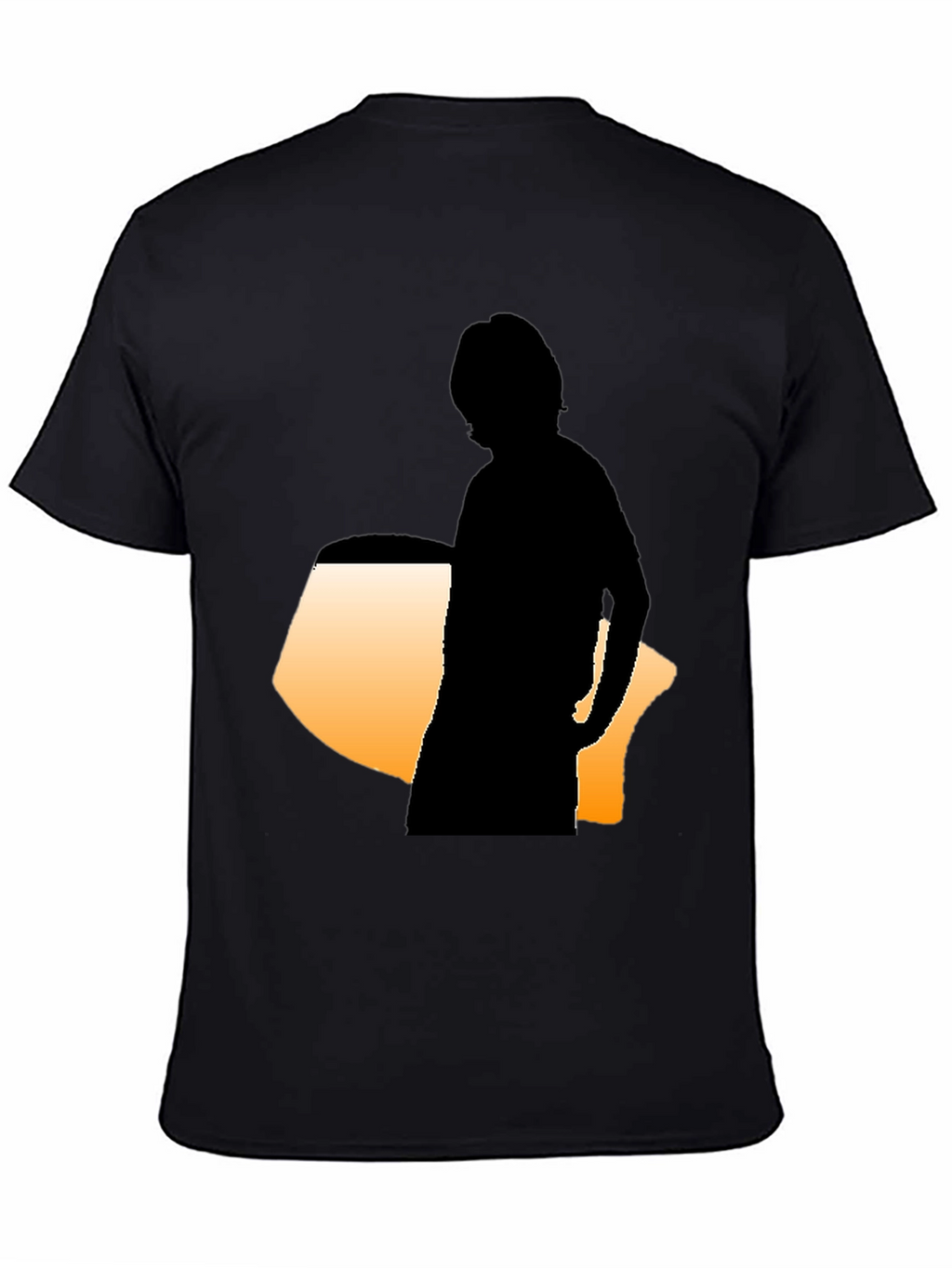Silhouette Graphic Tee - Modern Black Shirt