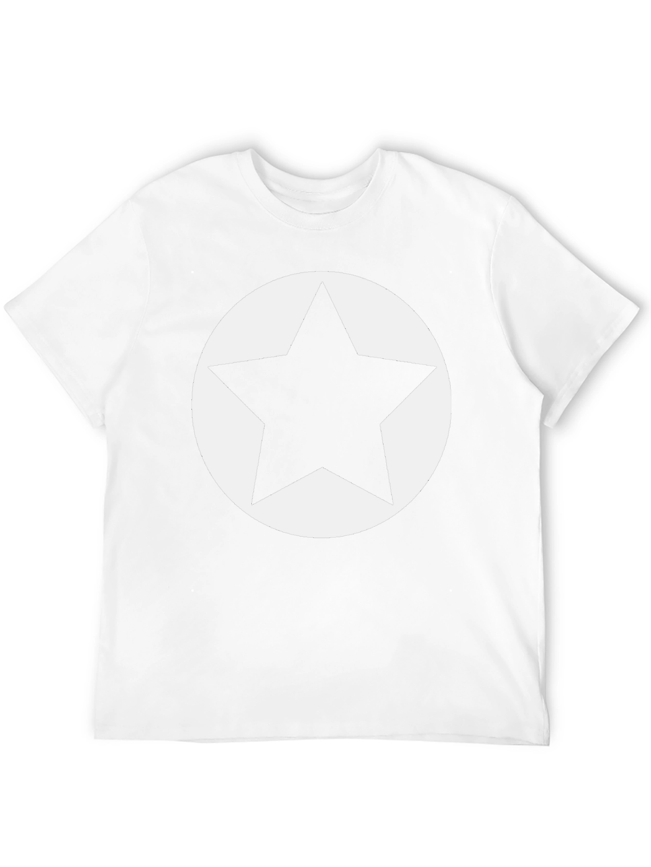 Bold Star Graphic Tee - Black Cotton Casual Shirt