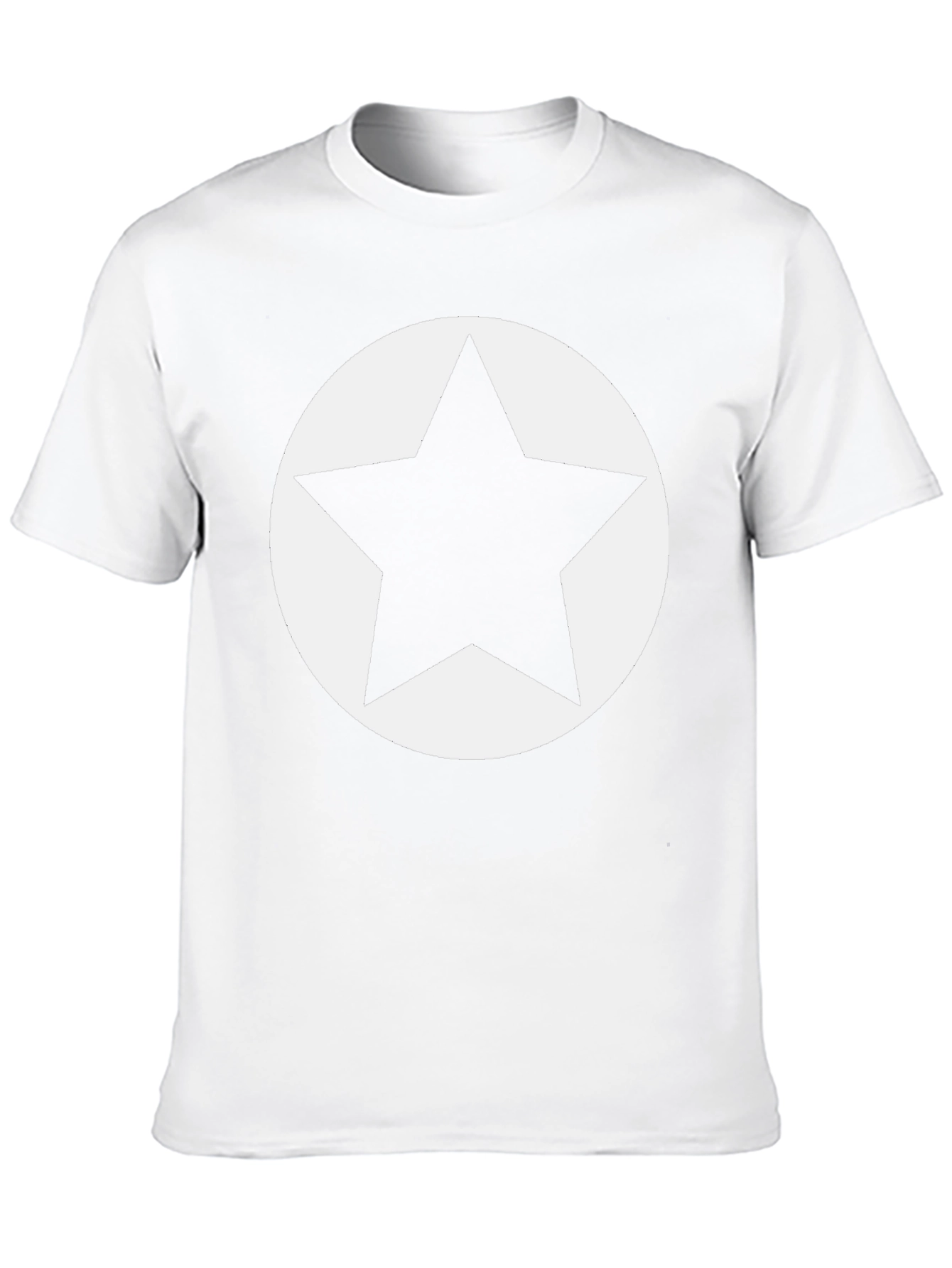 Bold Star Graphic Tee - Black Cotton Casual Shirt