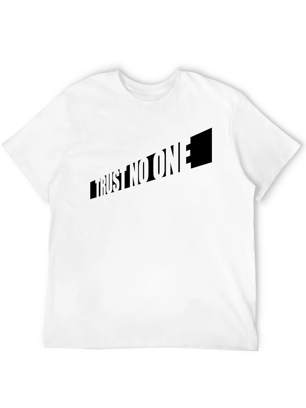 Trust No One Black Graphic T-Shirt