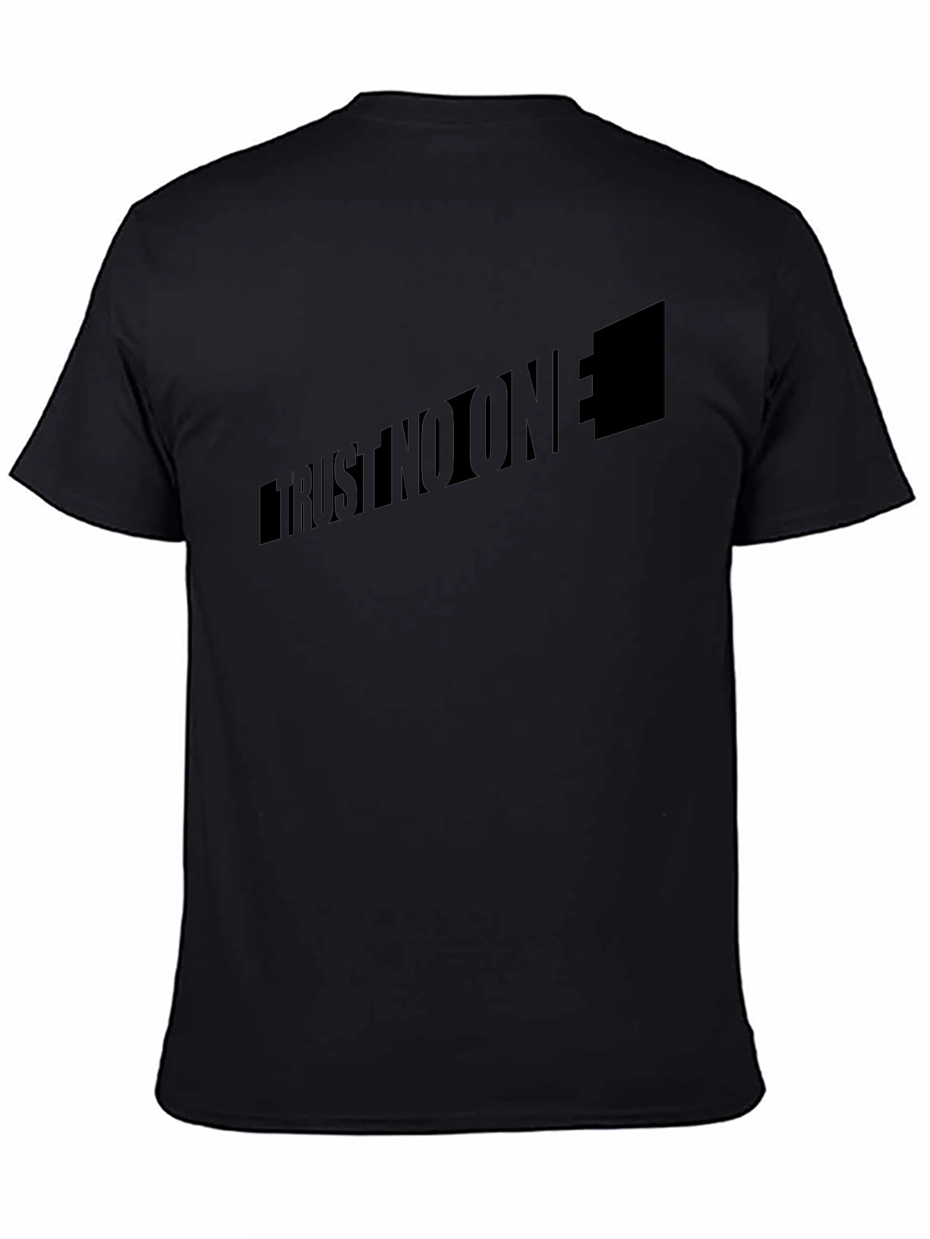 Trust No One Black Graphic T-Shirt