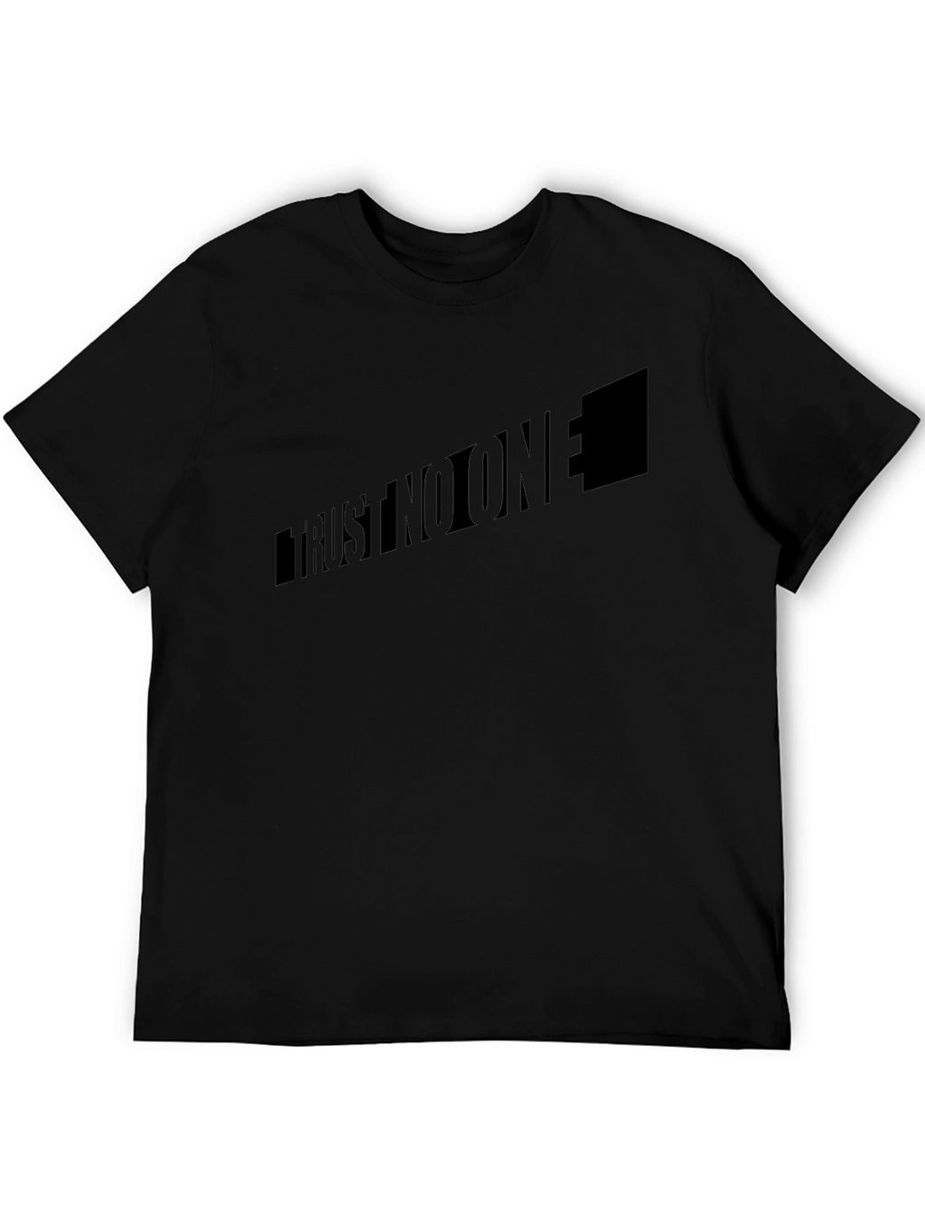 Trust No One Black Graphic T-Shirt