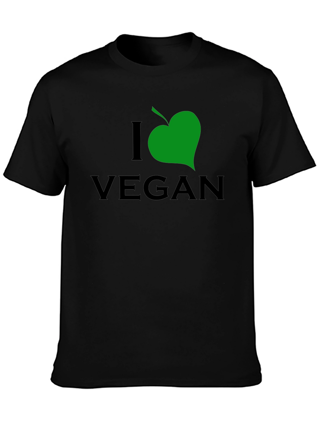 I Leaf Vegan Black T-Shirt