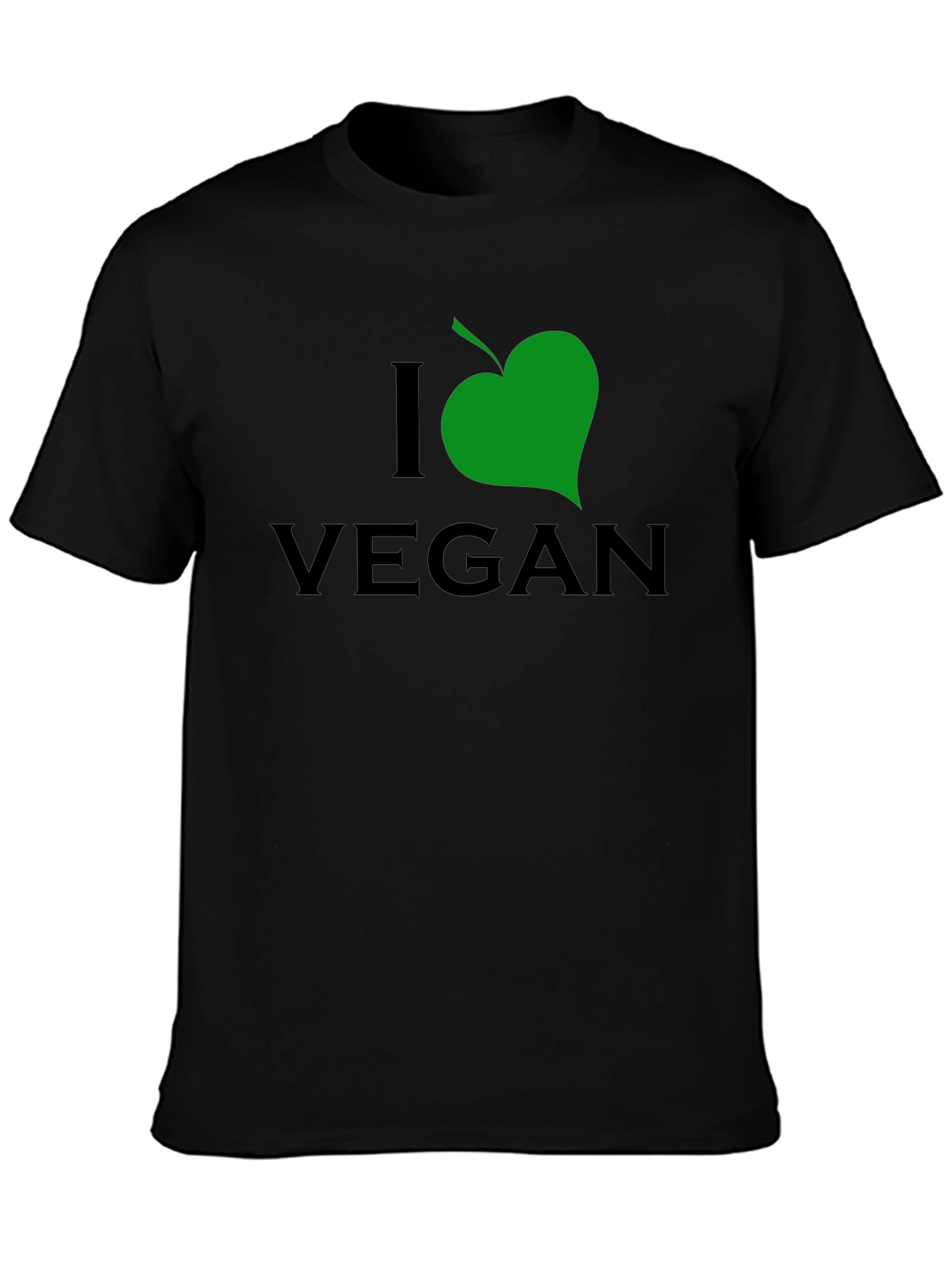 I Leaf Vegan Black T-Shirt