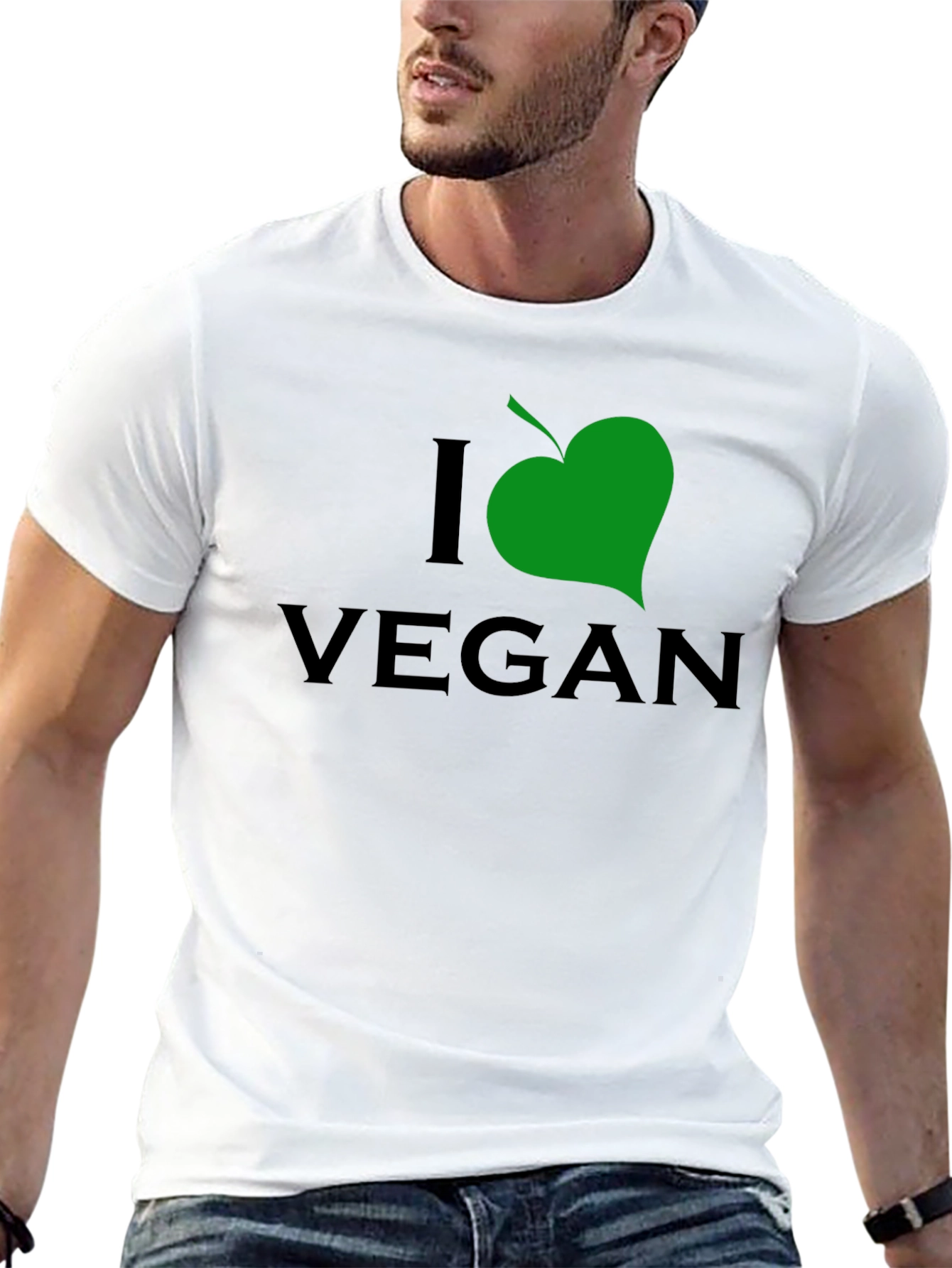 I Leaf Vegan Black T-Shirt