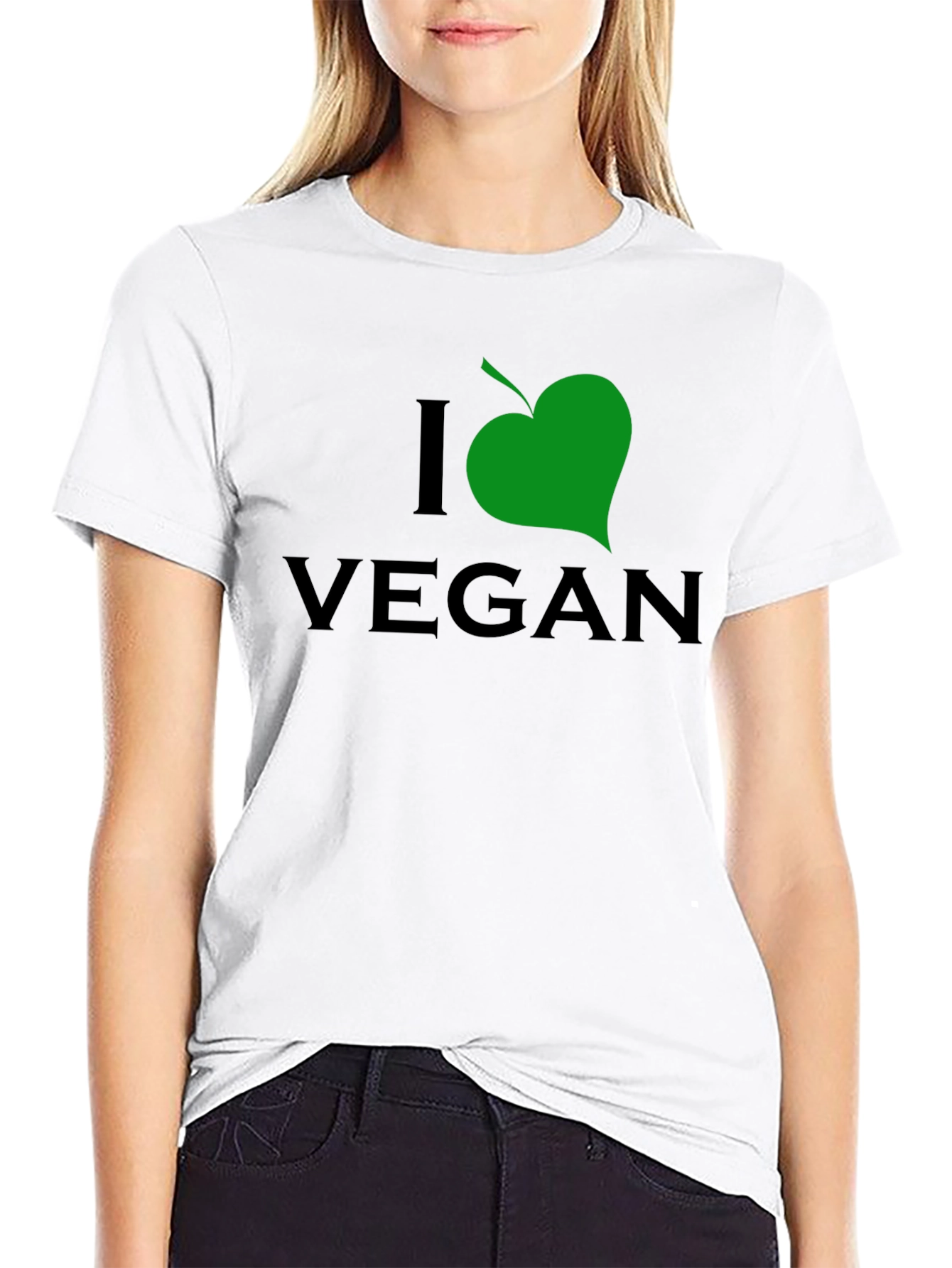 I Leaf Vegan Black T-Shirt