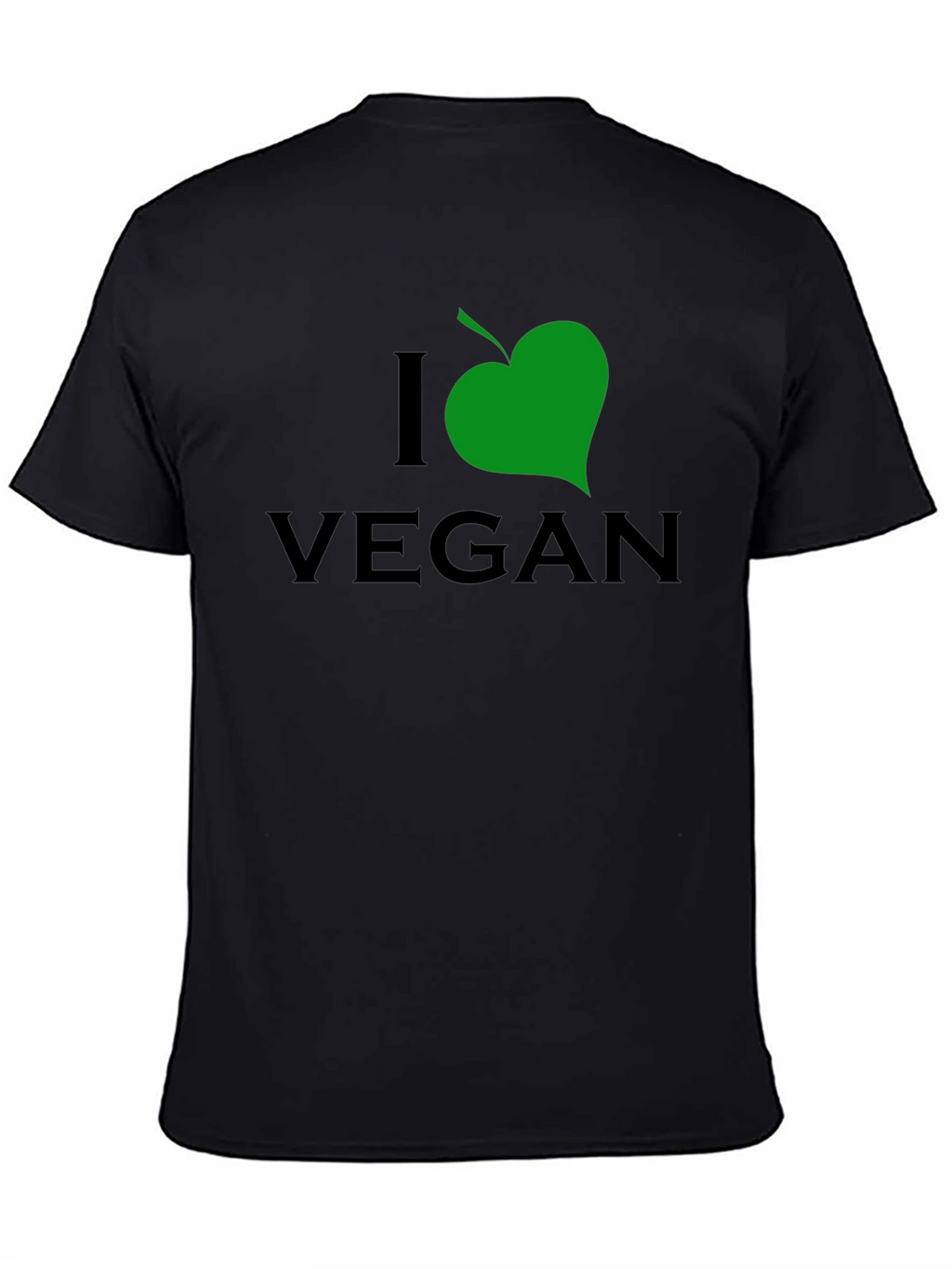 I Leaf Vegan Black T-Shirt
