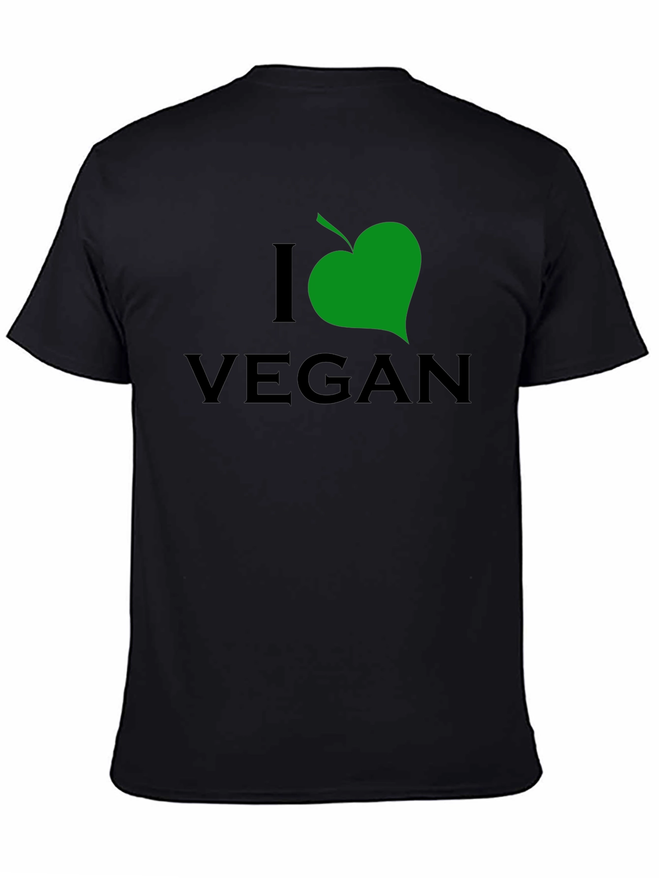 I Leaf Vegan Black T-Shirt