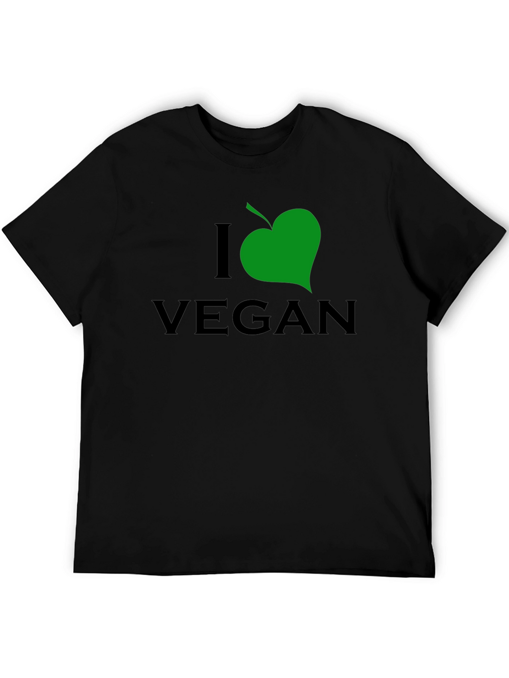 I Leaf Vegan Black T-Shirt