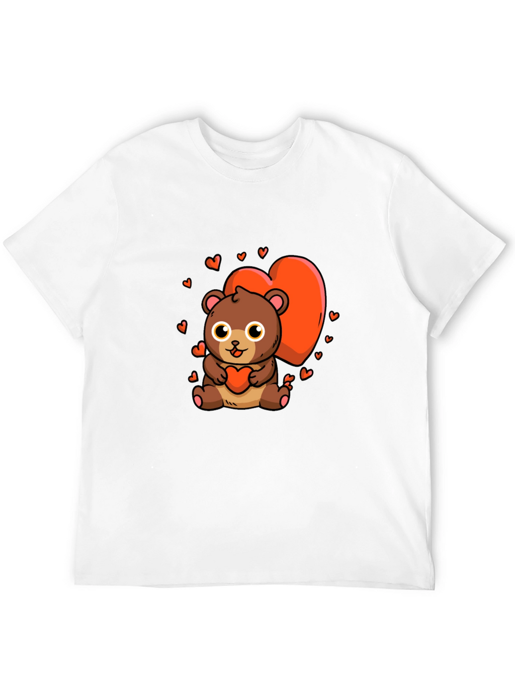 Cute Bear Heart Graphic Tee