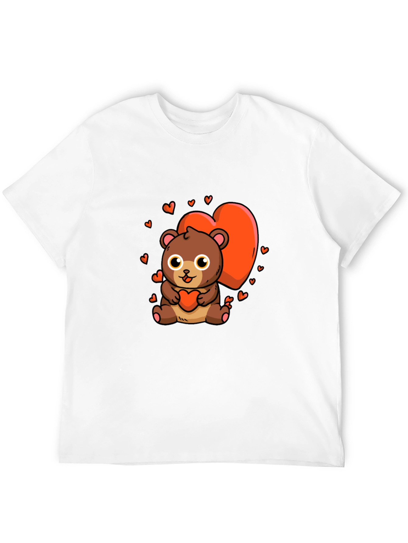 Cute Bear Heart Graphic Tee