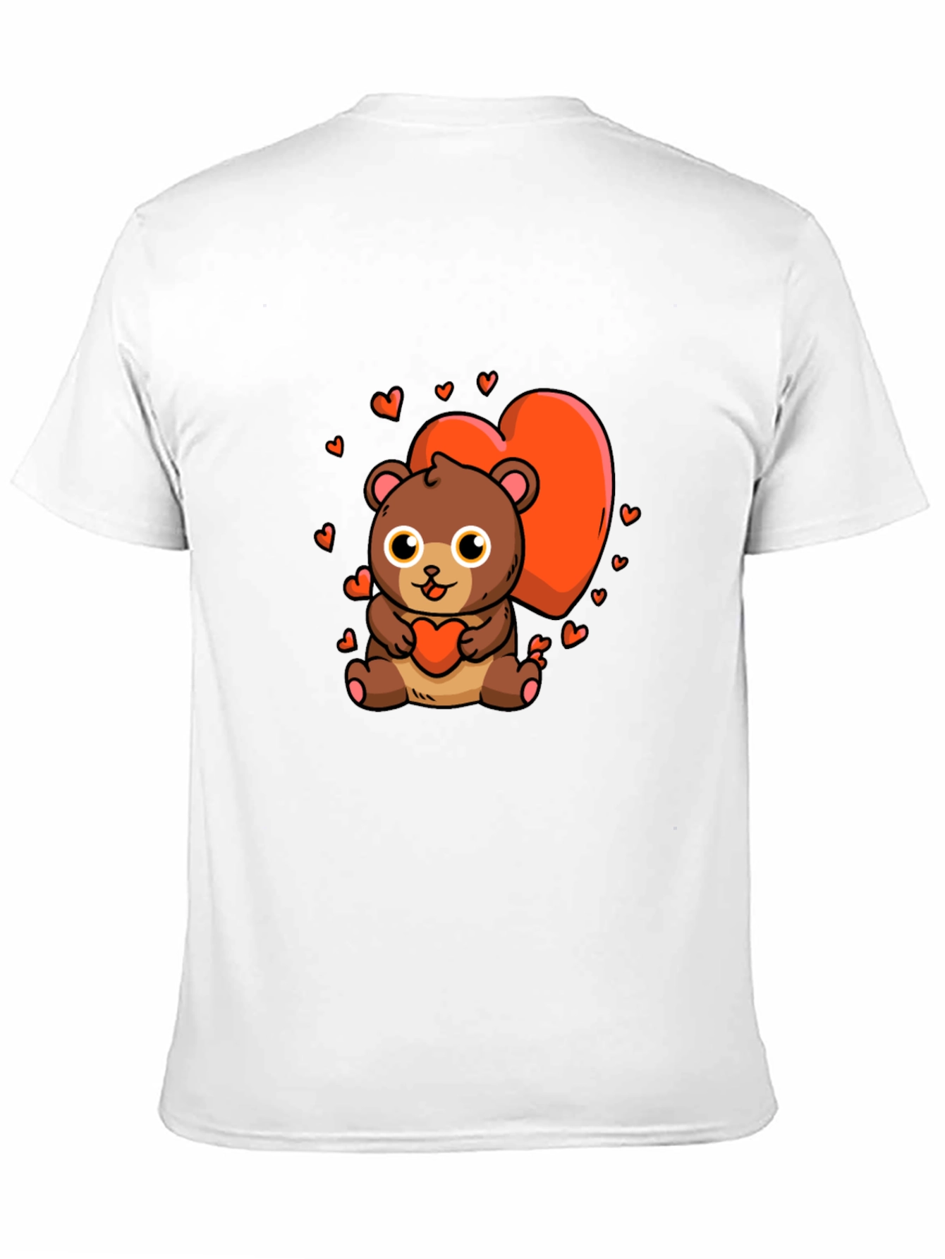 Cute Bear Heart Graphic Tee