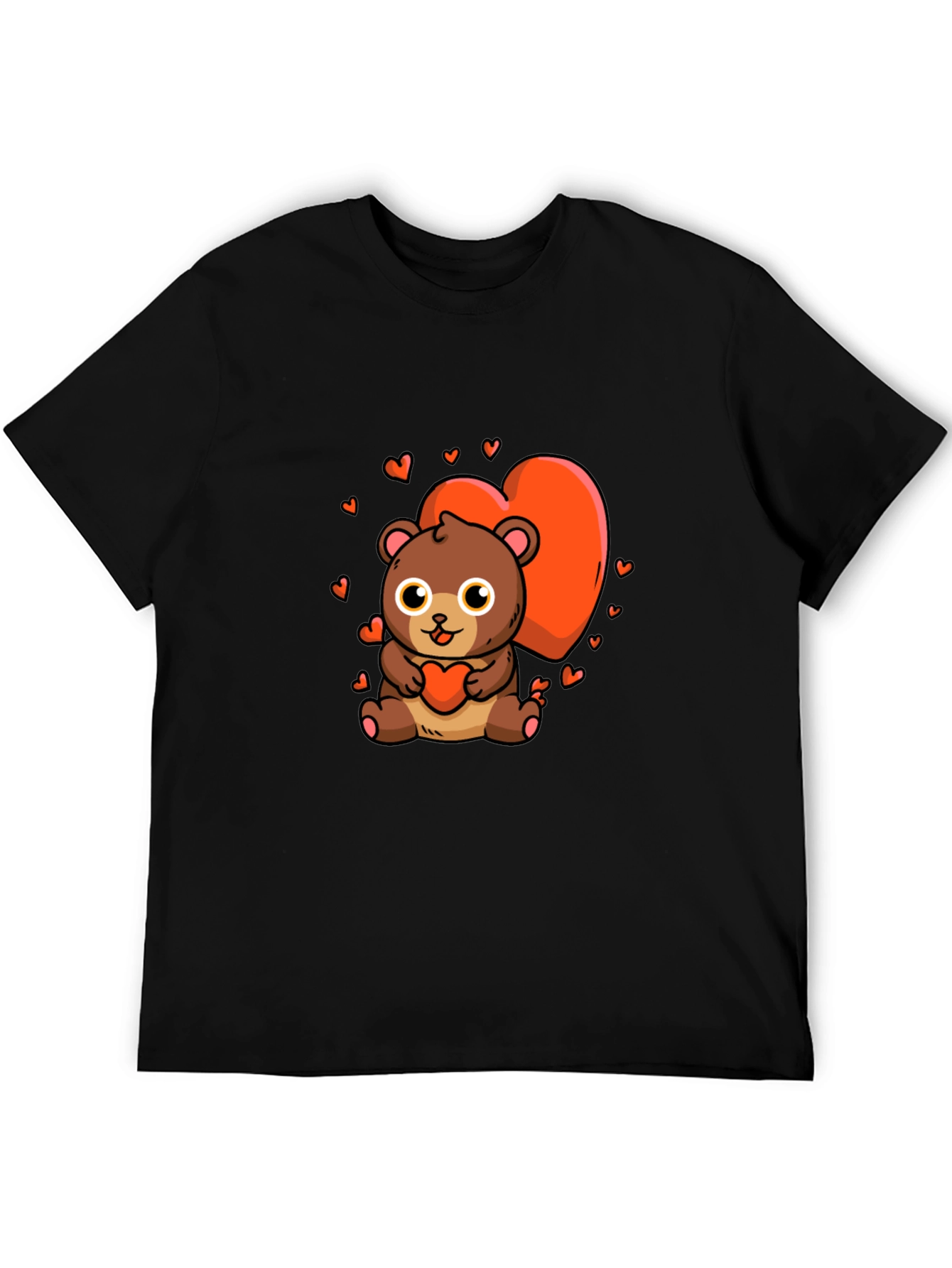 Cute Bear Heart Graphic Tee