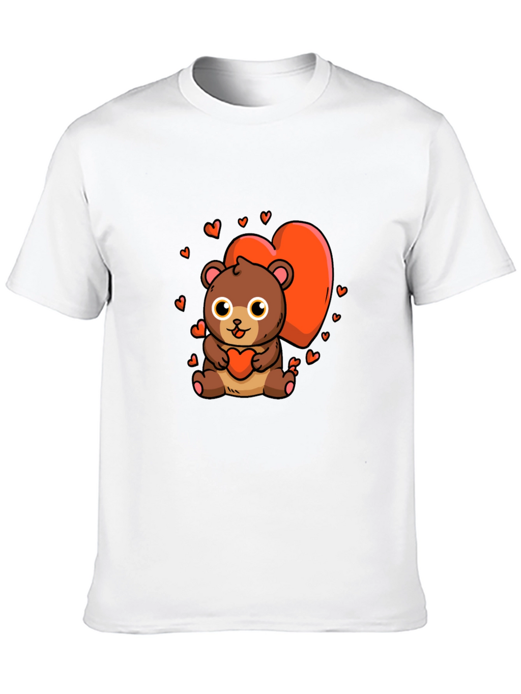 Cute Bear Heart Graphic Tee