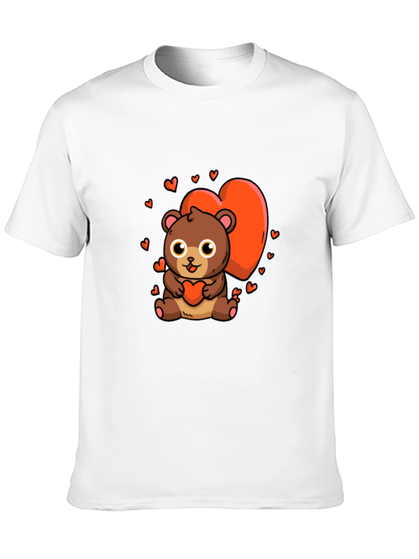 Cute Bear Heart Graphic Tee