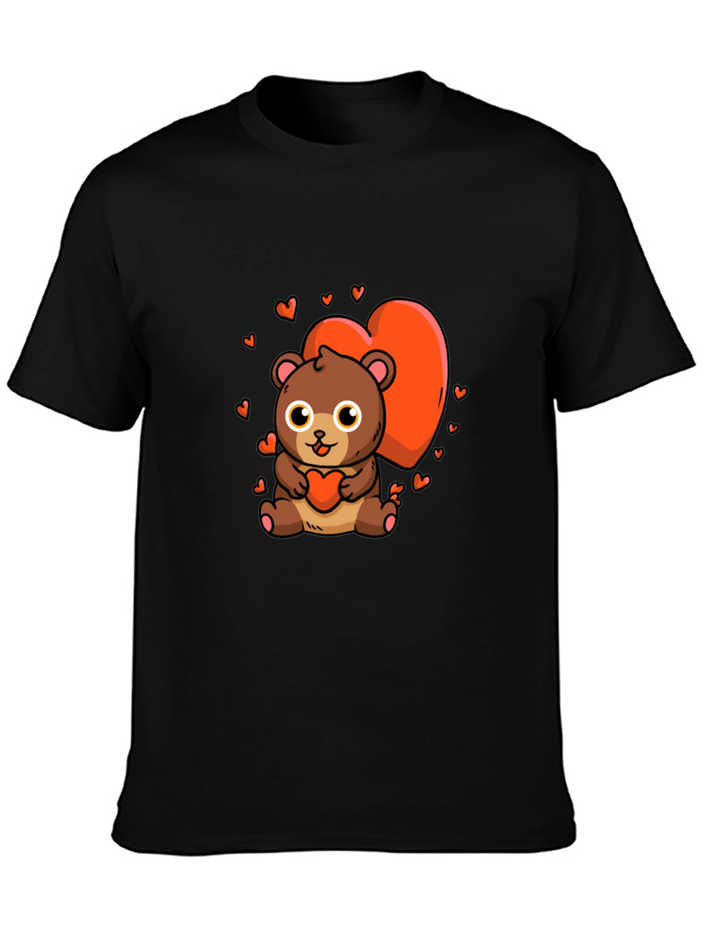 Cute Bear Heart Graphic Tee