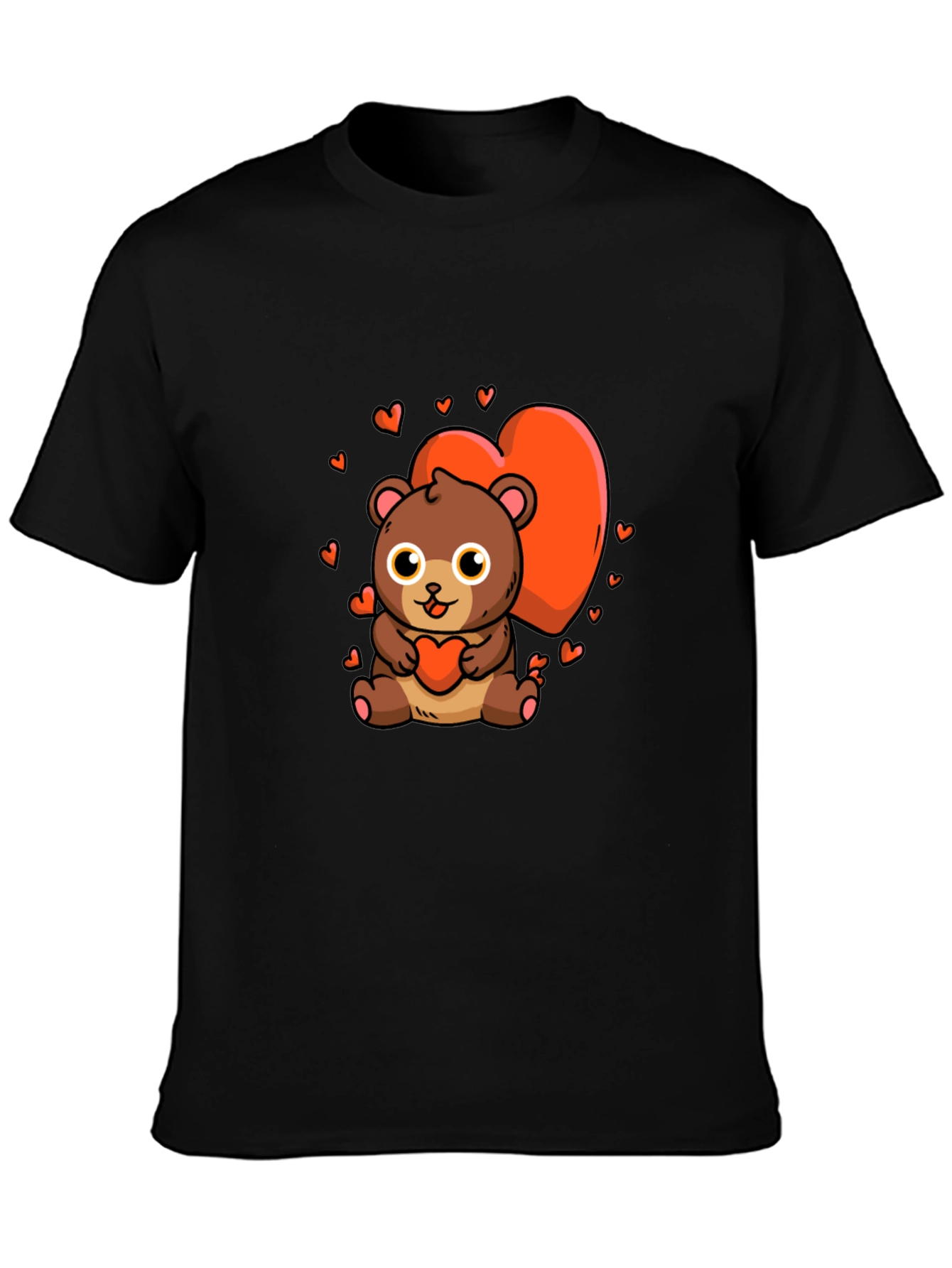 Cute Bear Heart Graphic Tee