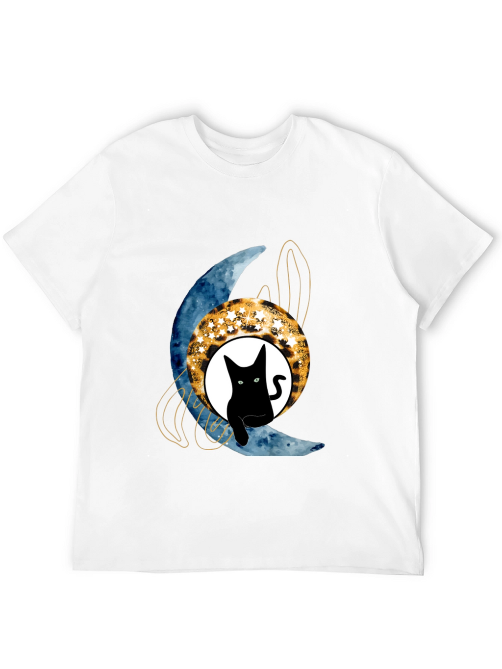 Black Cat Moon T-Shirt