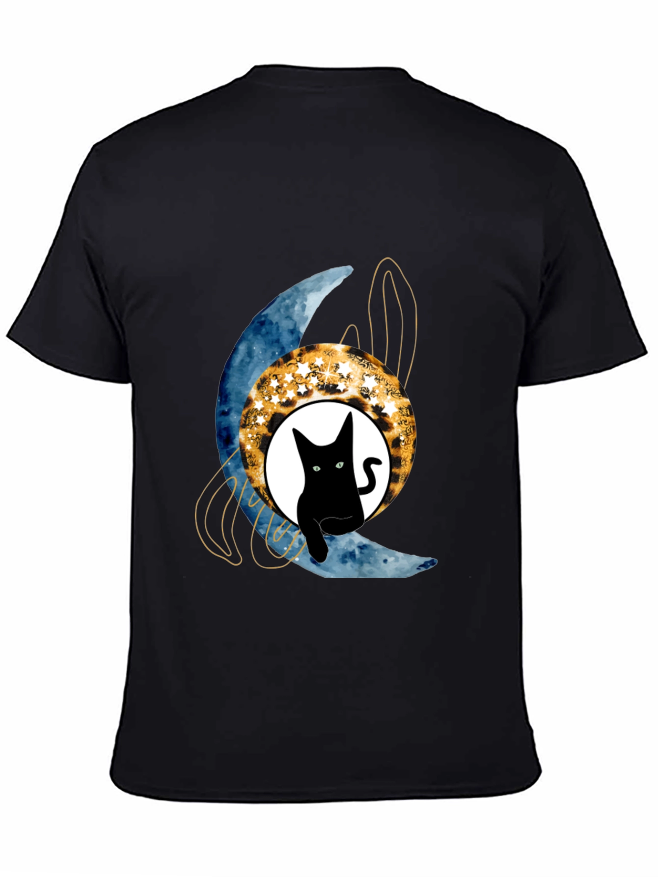 Black Cat Moon T-Shirt