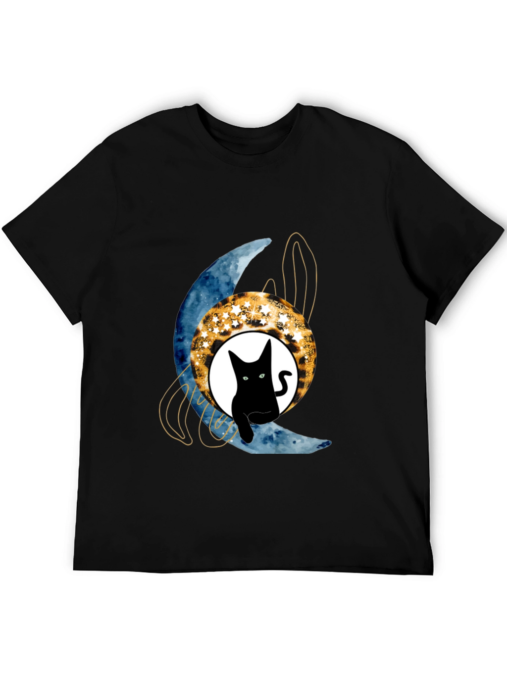 Black Cat Moon T-Shirt