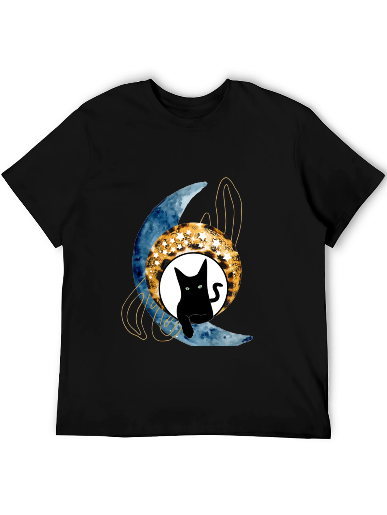 Black Cat Moon T-Shirt
