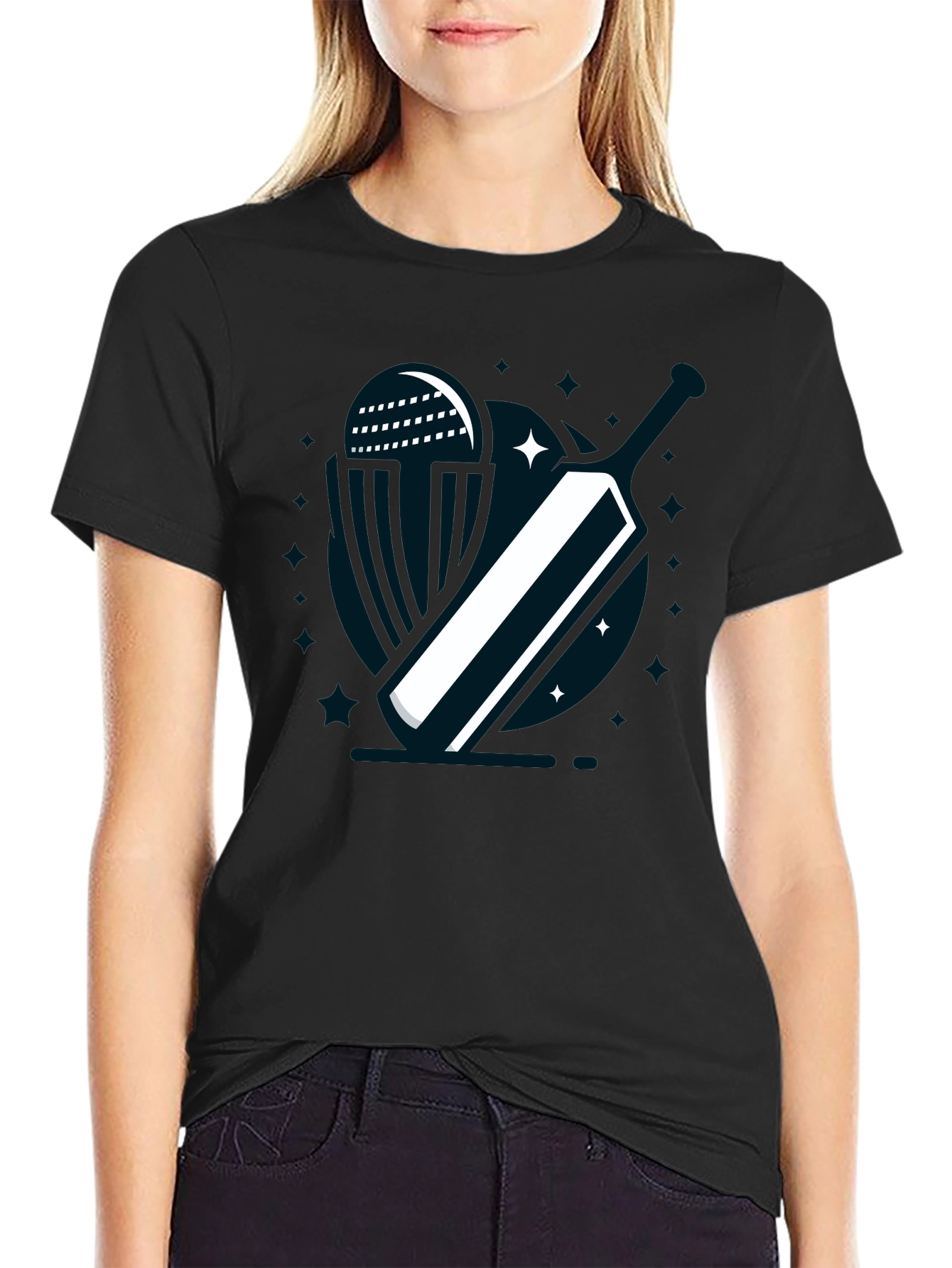 Cricket Bat T-Shirt - Stylish Graphic Tee for Cricket Fans