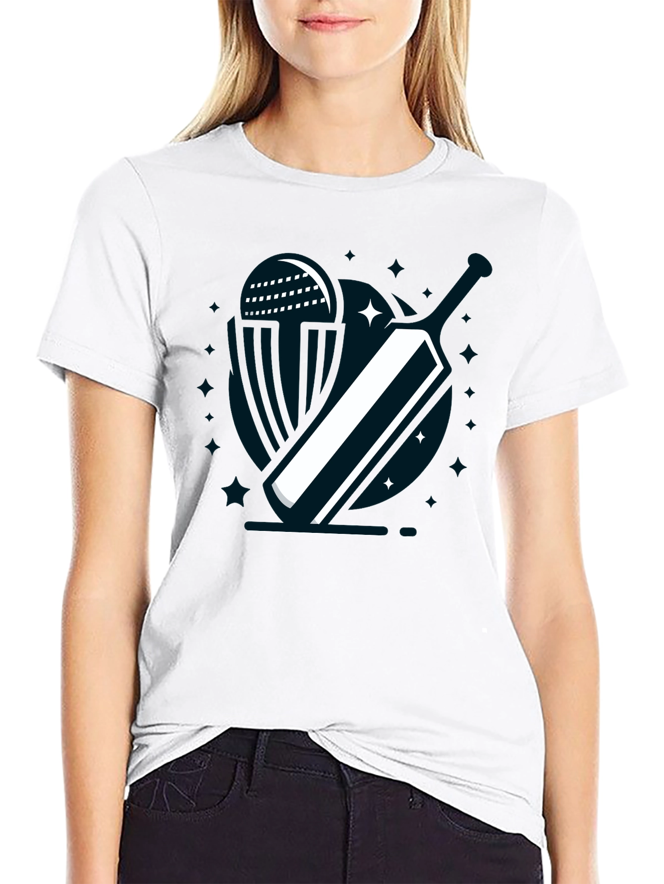 Cricket Bat T-Shirt - Stylish Graphic Tee for Cricket Fans
