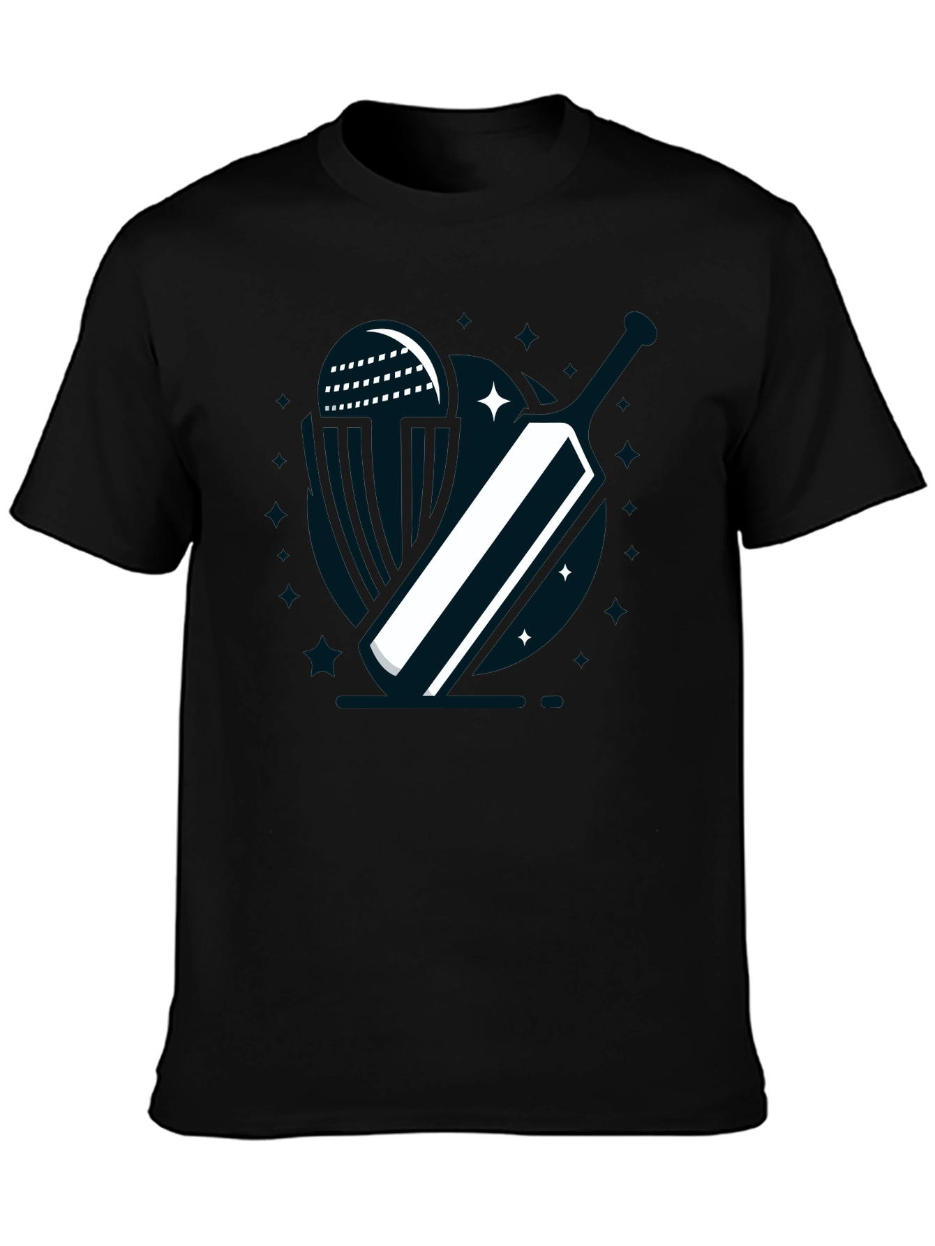 Cricket Bat T-Shirt - Stylish Graphic Tee for Cricket Fans
