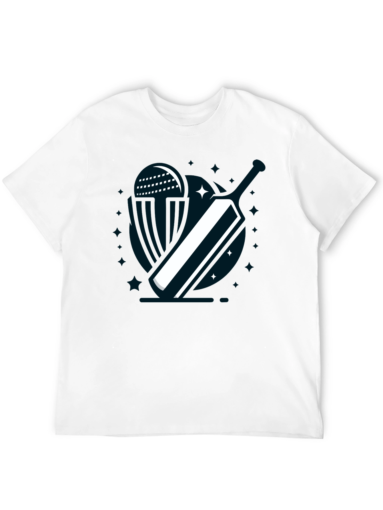 Cricket Bat T-Shirt - Stylish Graphic Tee for Cricket Fans