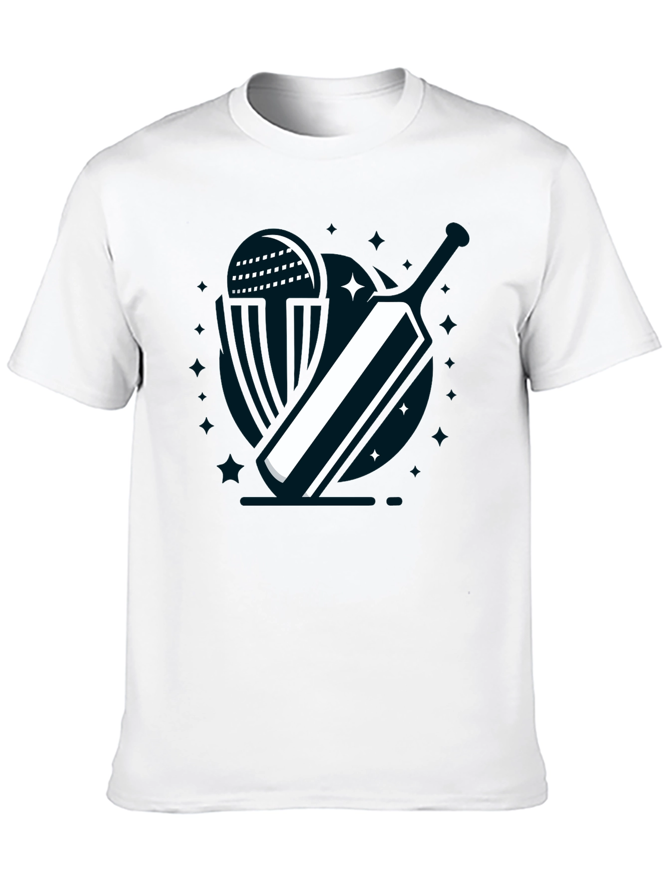 Cricket Bat T-Shirt - Stylish Graphic Tee for Cricket Fans