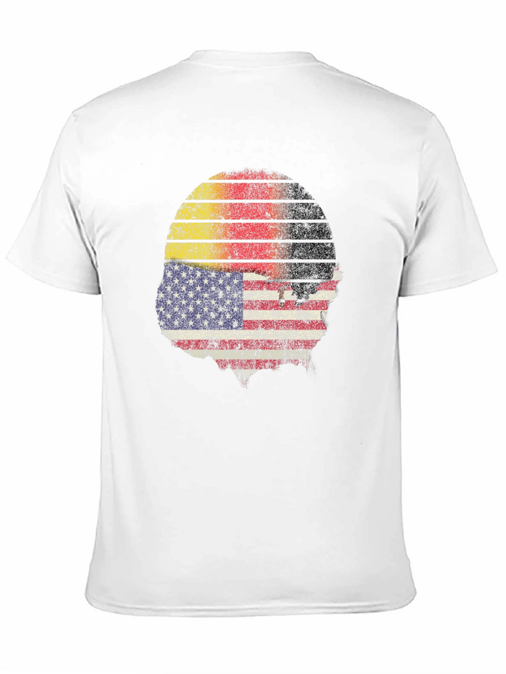 Distressed USA German Flag Graphic T-Shirt