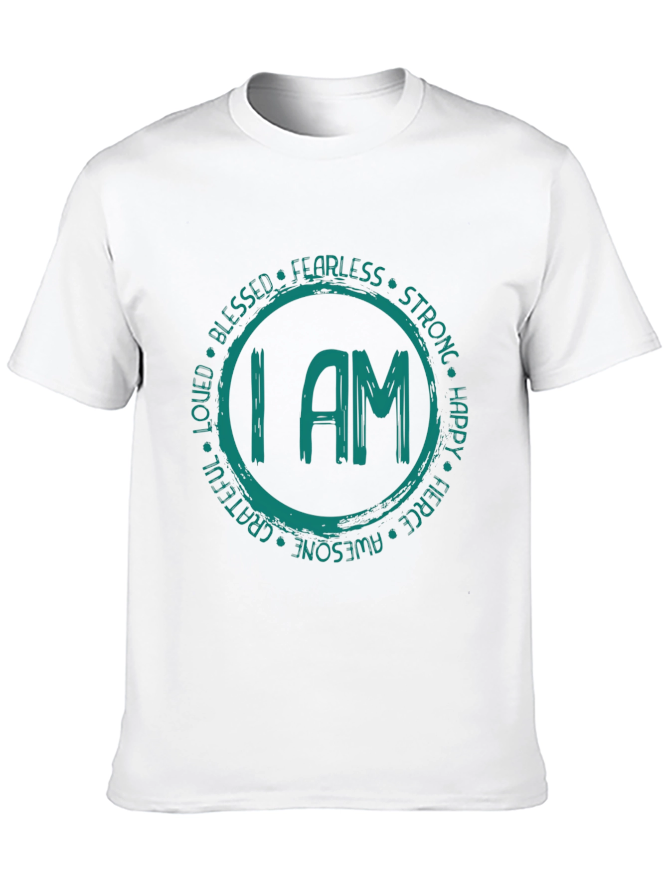 Empowering I AM Graphic Tee - Fearless Strong Awesome