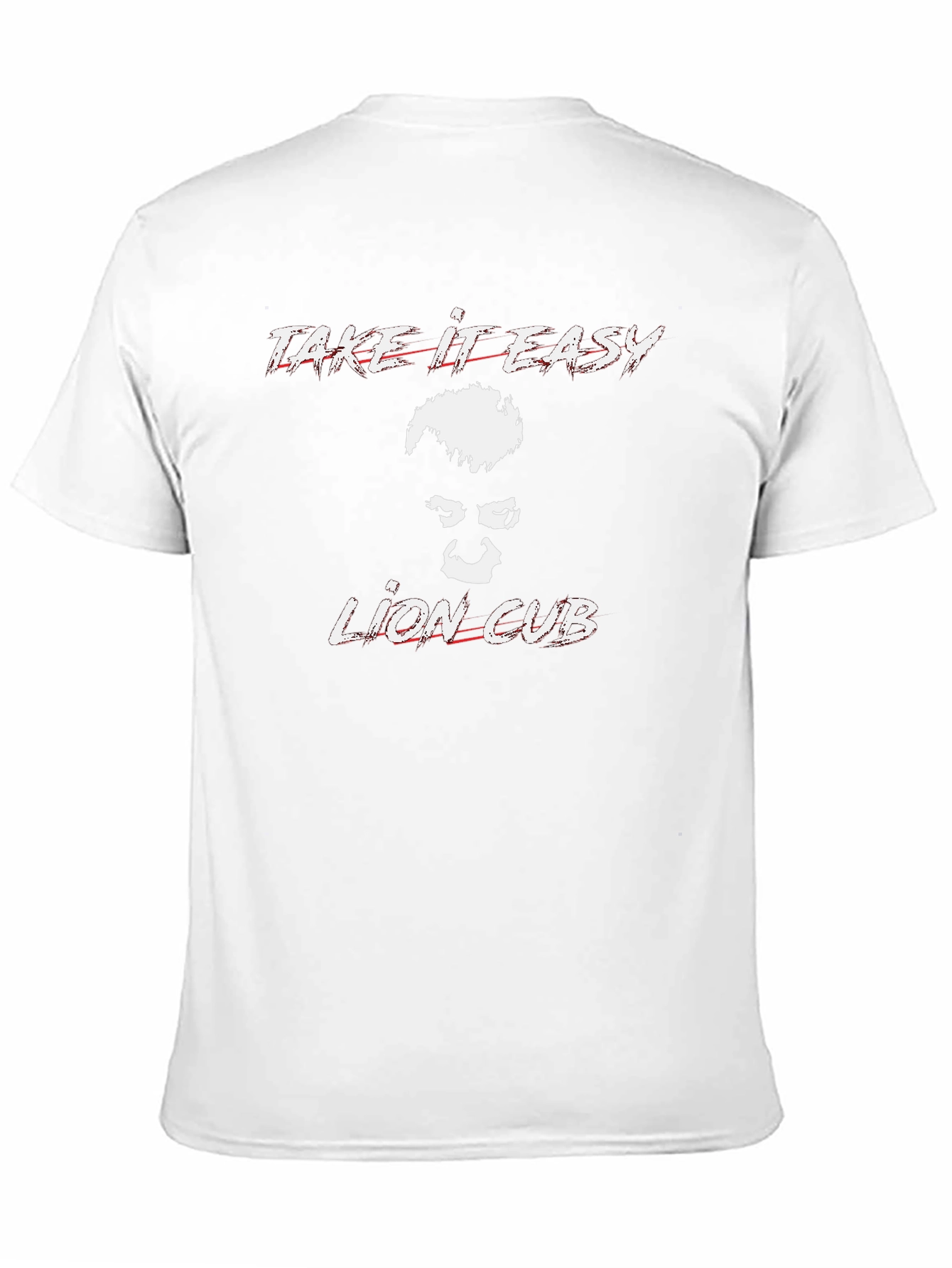 Take It Easy Lion Cub Black Graphic Tee