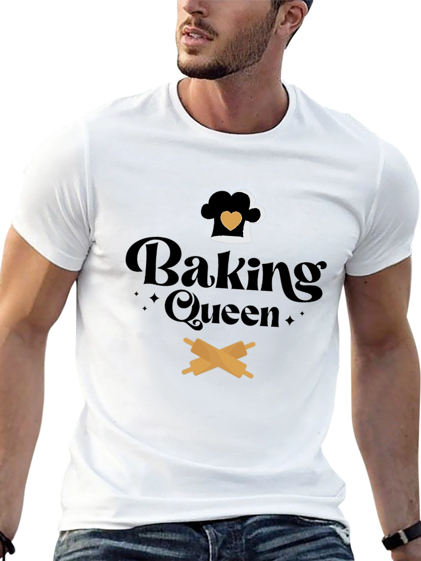 Baking Queen Graphic Tee - Culinary T-Shirt