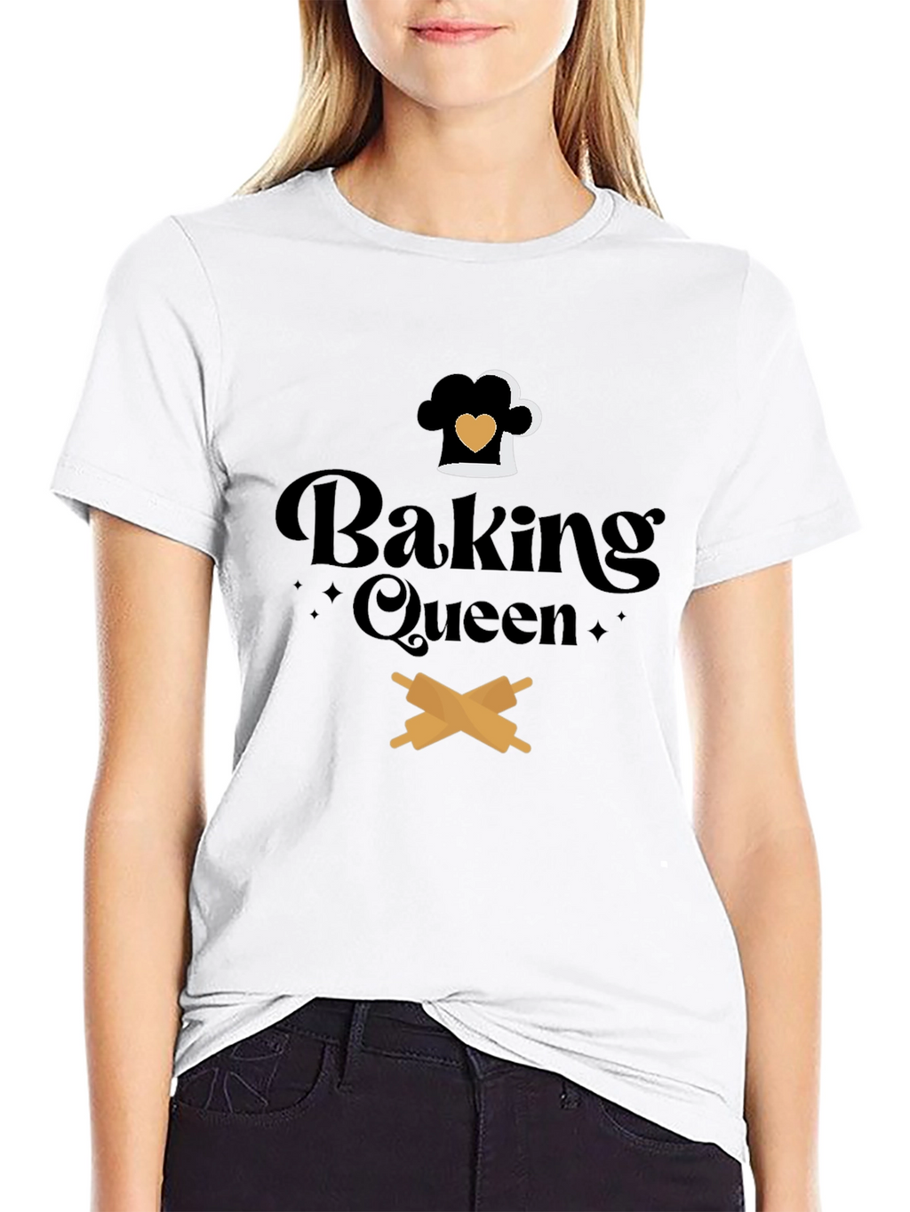 Baking Queen Graphic Tee - Culinary T-Shirt