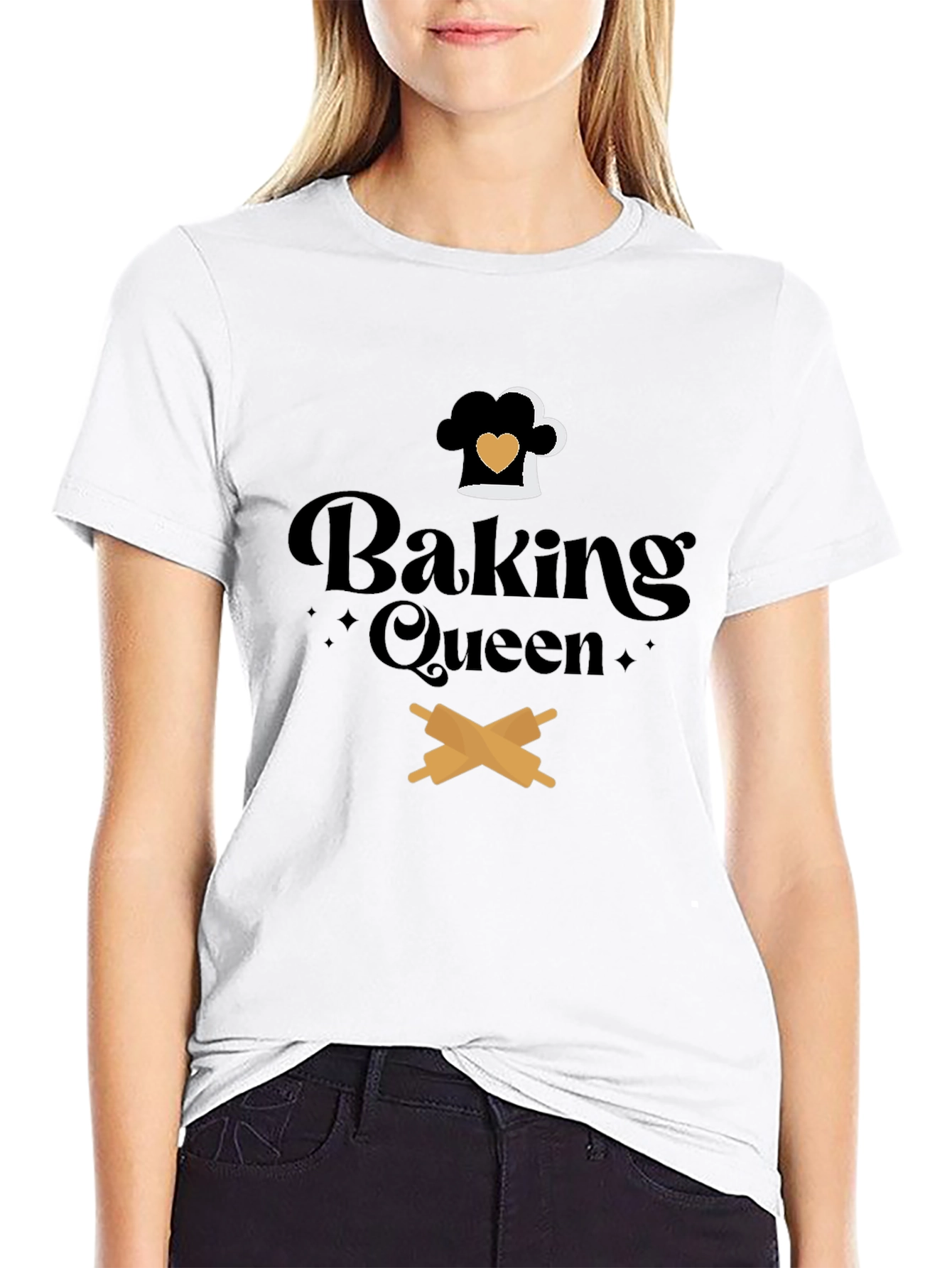 Baking Queen Graphic Tee - Culinary T-Shirt
