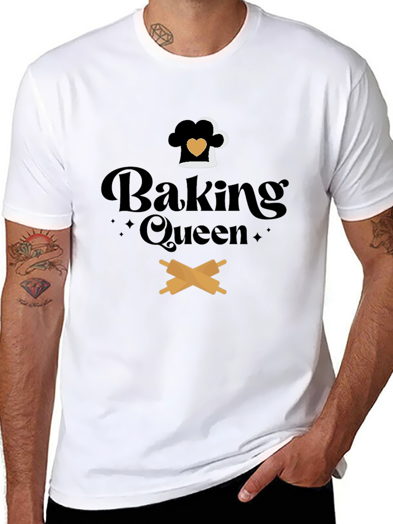Baking Queen Graphic Tee - Culinary T-Shirt
