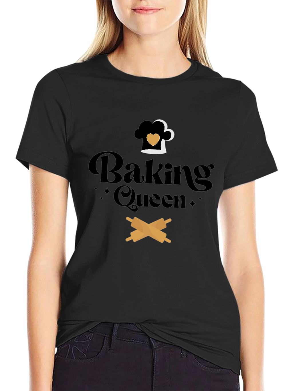 Baking Queen Graphic Tee - Culinary T-Shirt