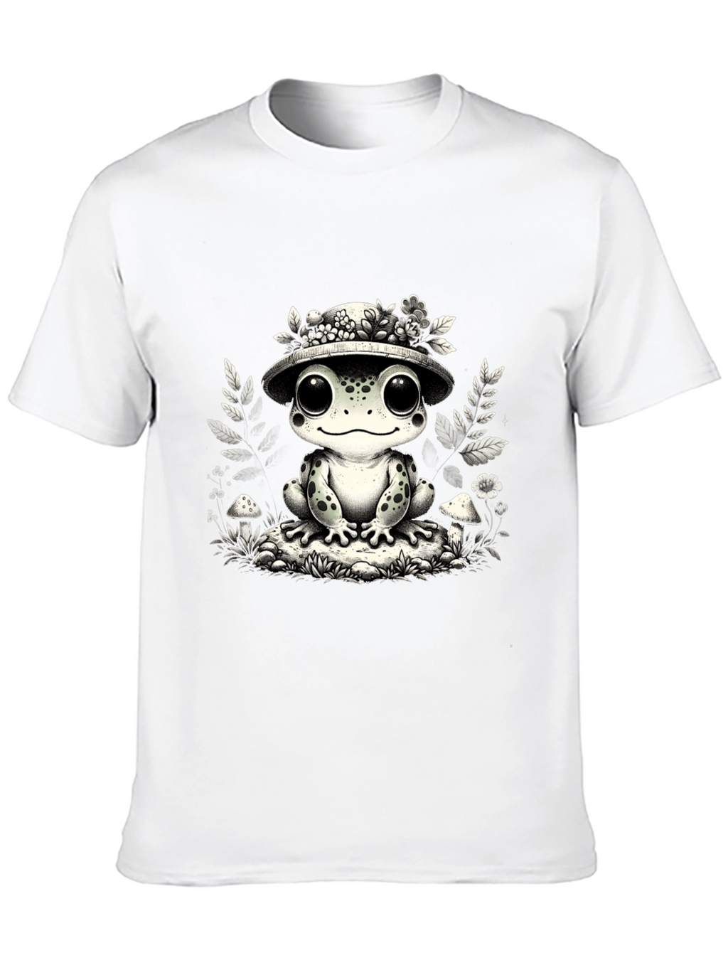 Cute Frog T-Shirt - Toad with Hat