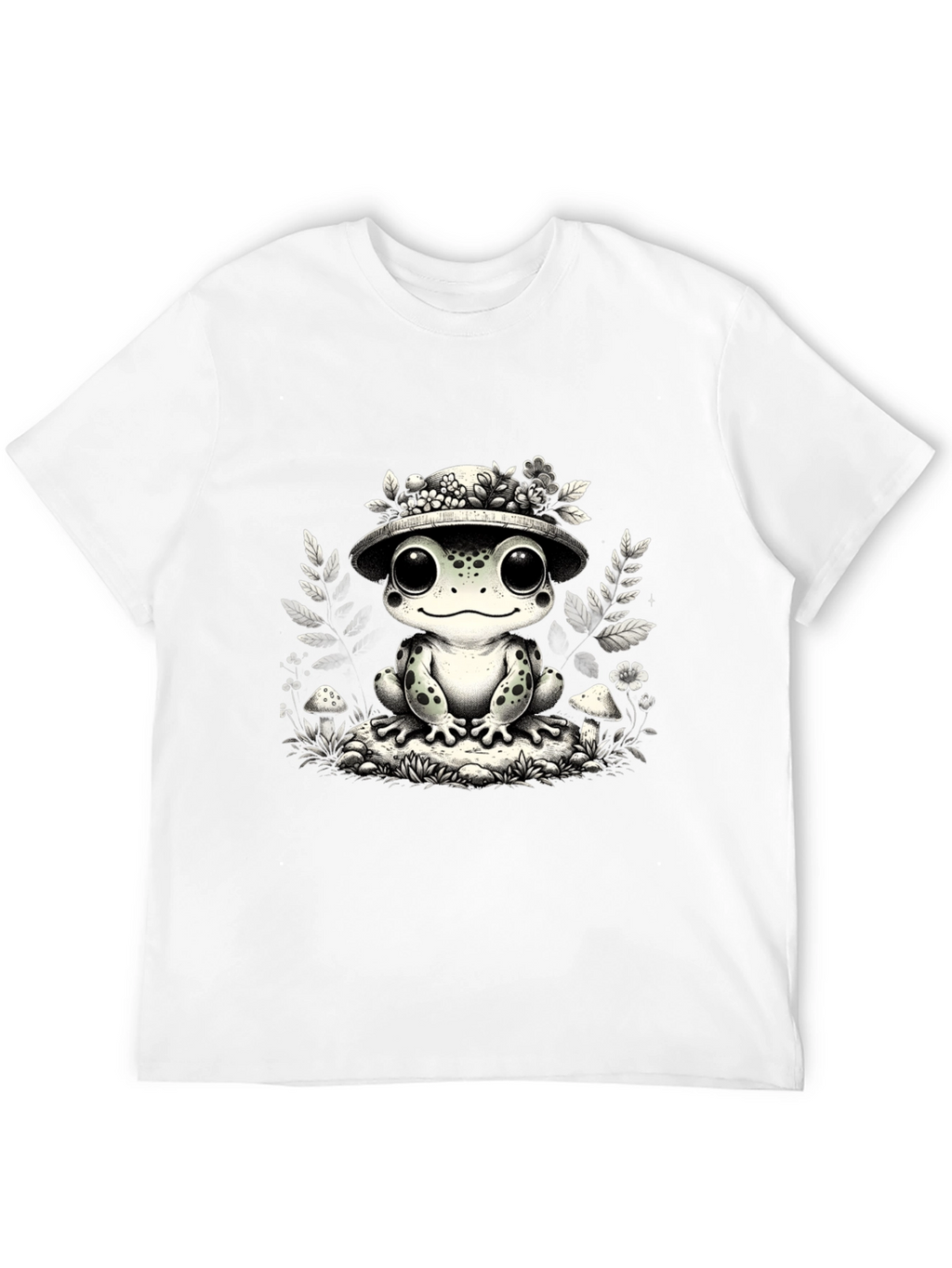 Cute Frog T-Shirt - Toad with Hat