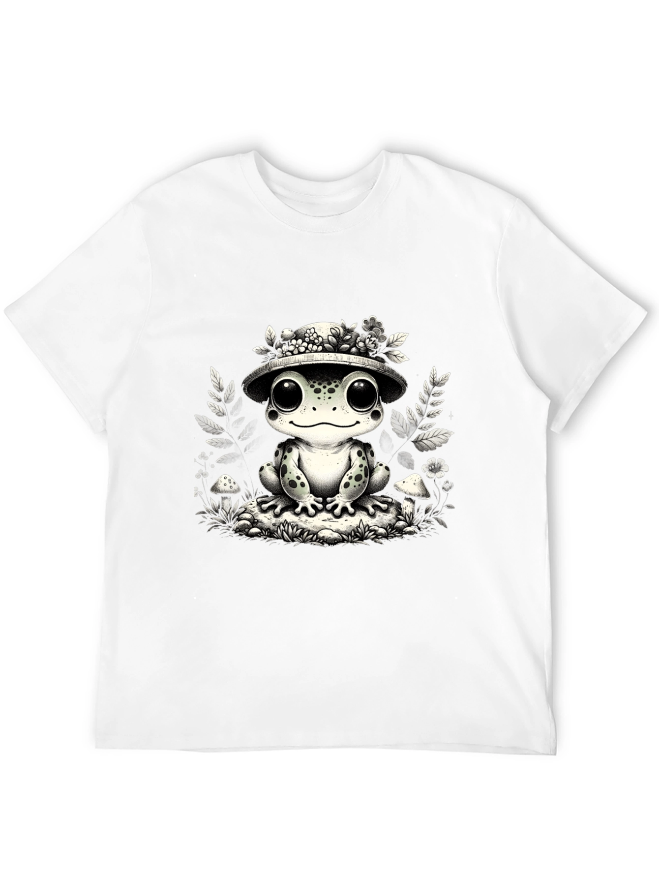 Cute Frog T-Shirt - Toad with Hat