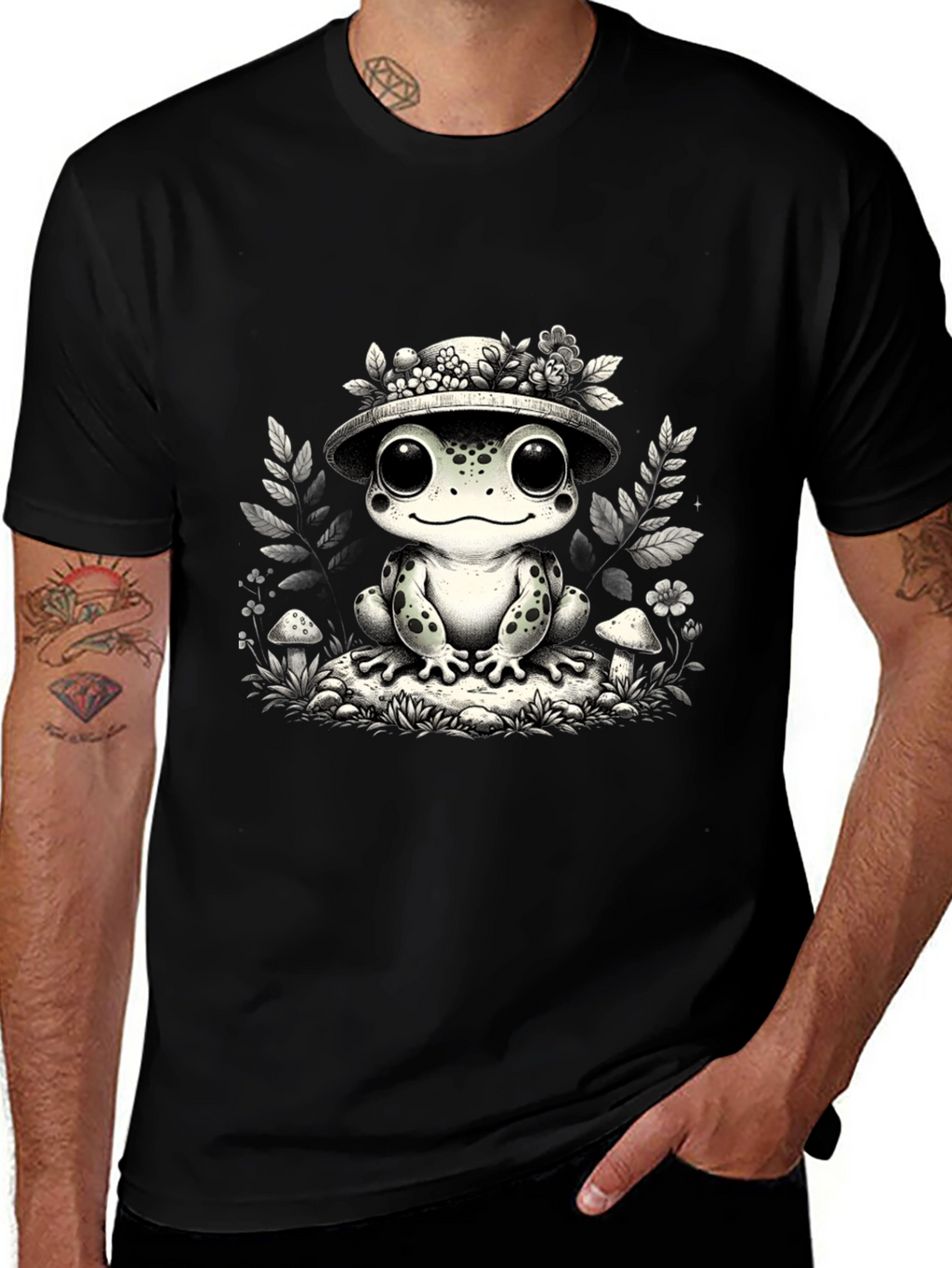 Cute Frog T-Shirt - Toad with Hat