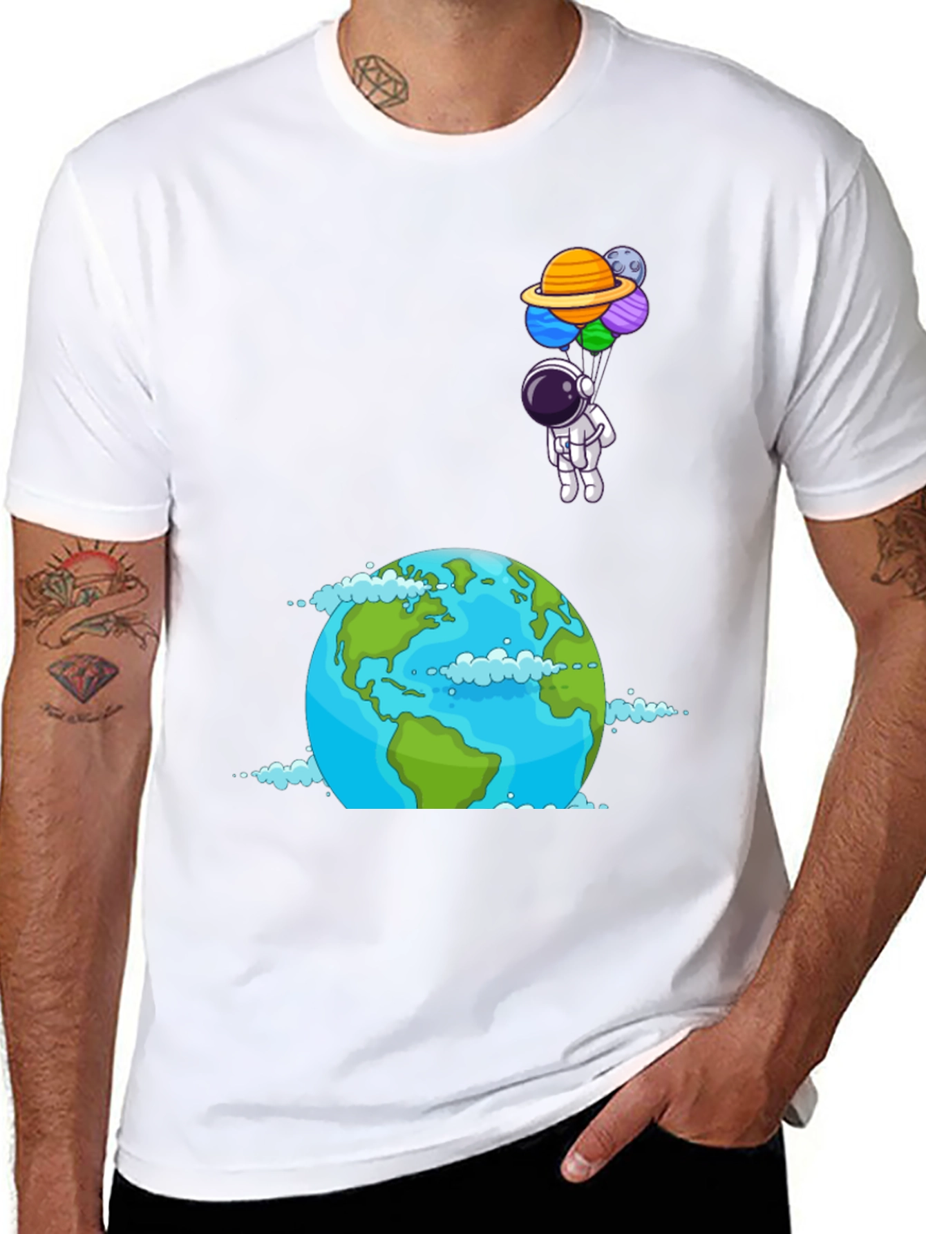 Astronaut Planet T-Shirt