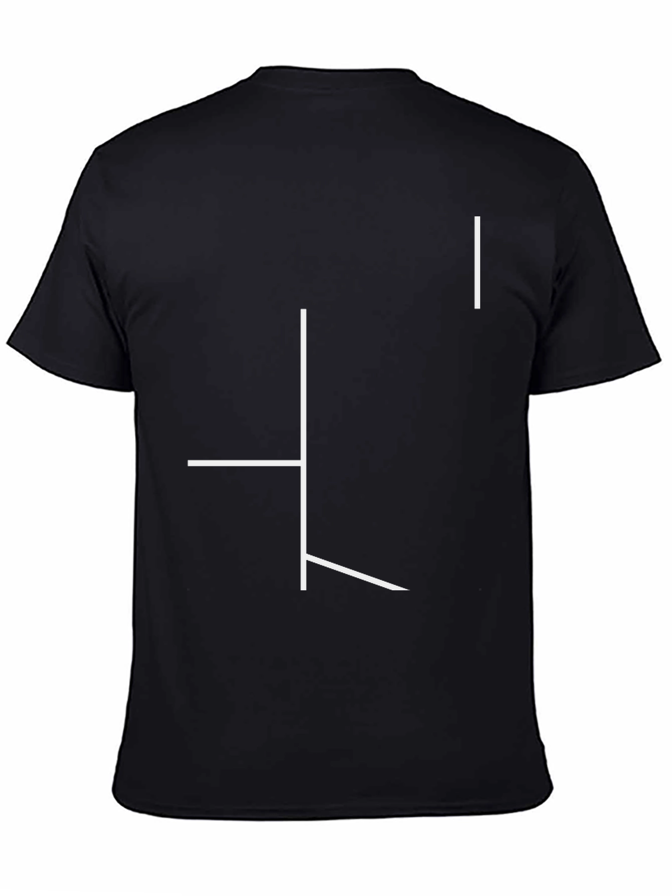 Abstract Line Art Black Tee | Modern Graphic T-Shirt