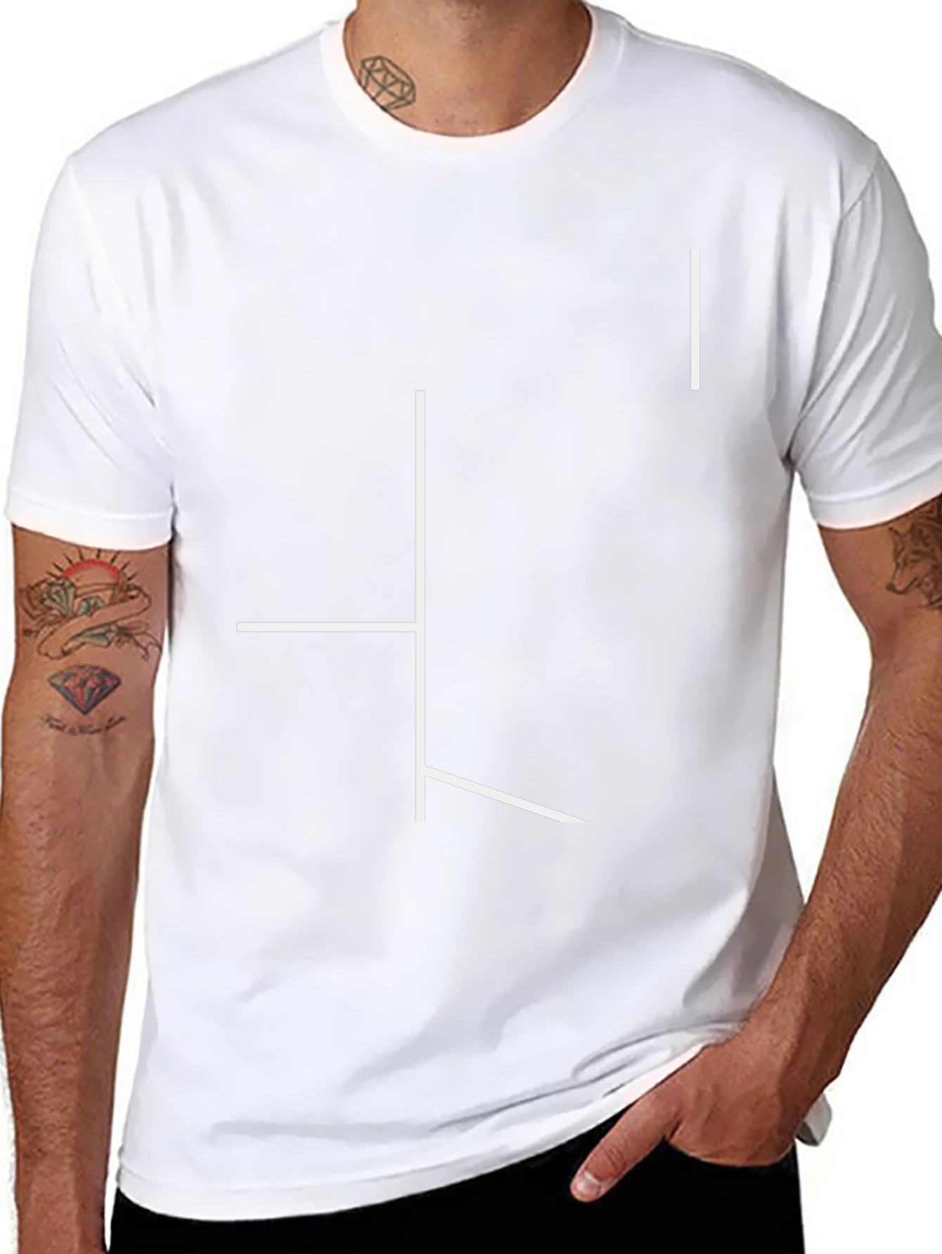 Abstract Line Art Black Tee | Modern Graphic T-Shirt