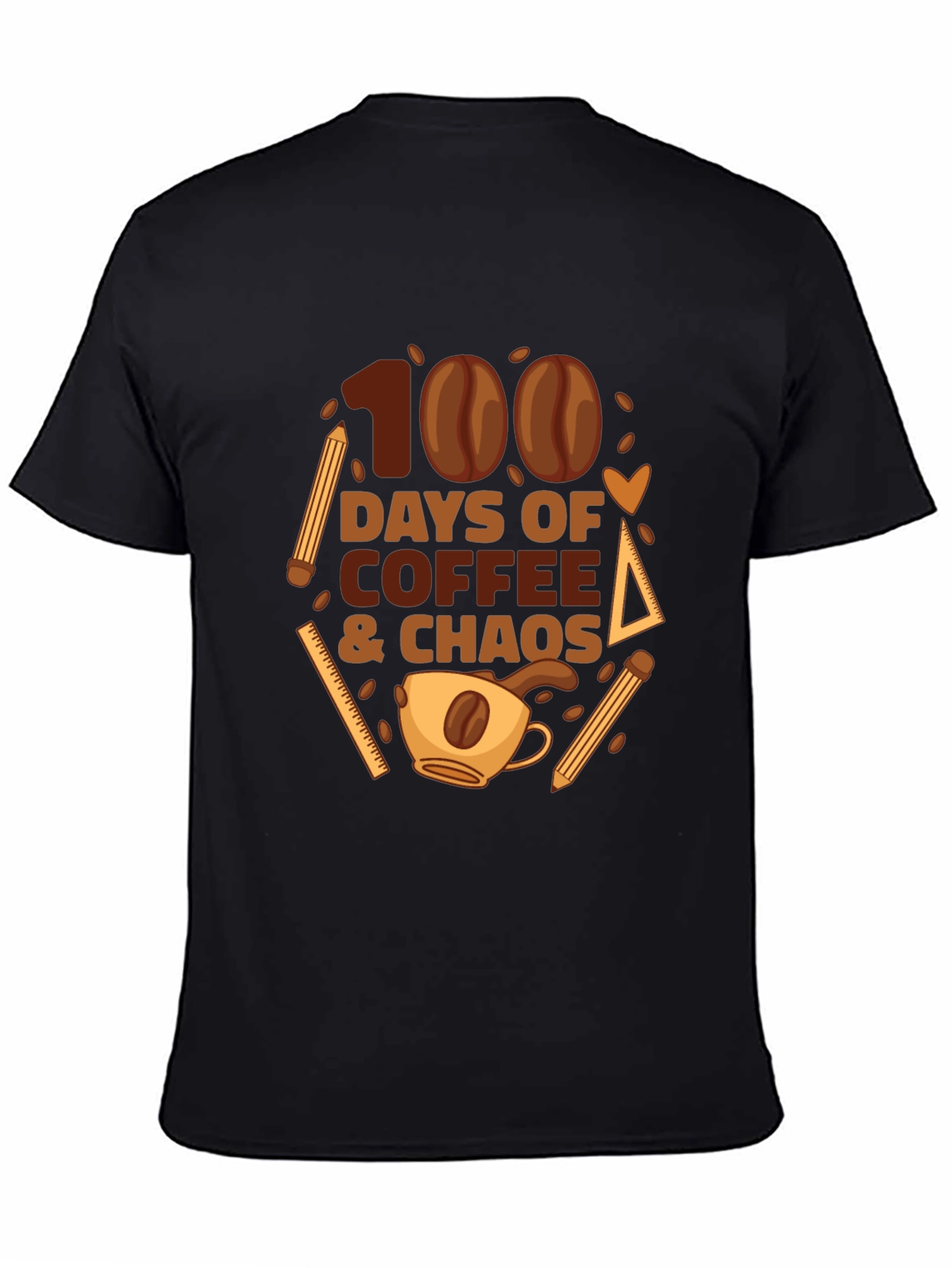 100 Days of Coffee & Chaos Teacher T-Shirt
